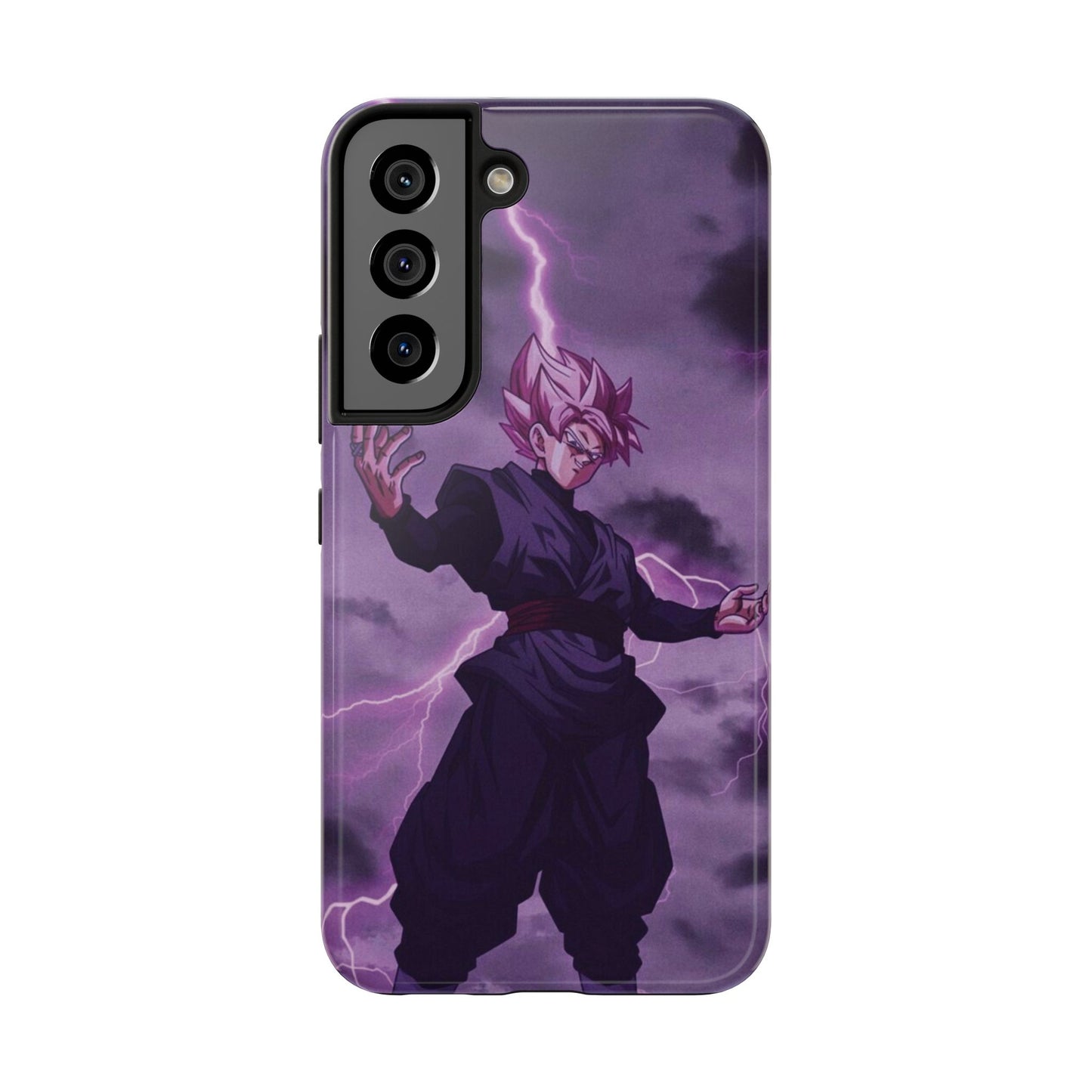 Black Goku Anime Tough Phone Case - Dragon Ball Z Inspired Design