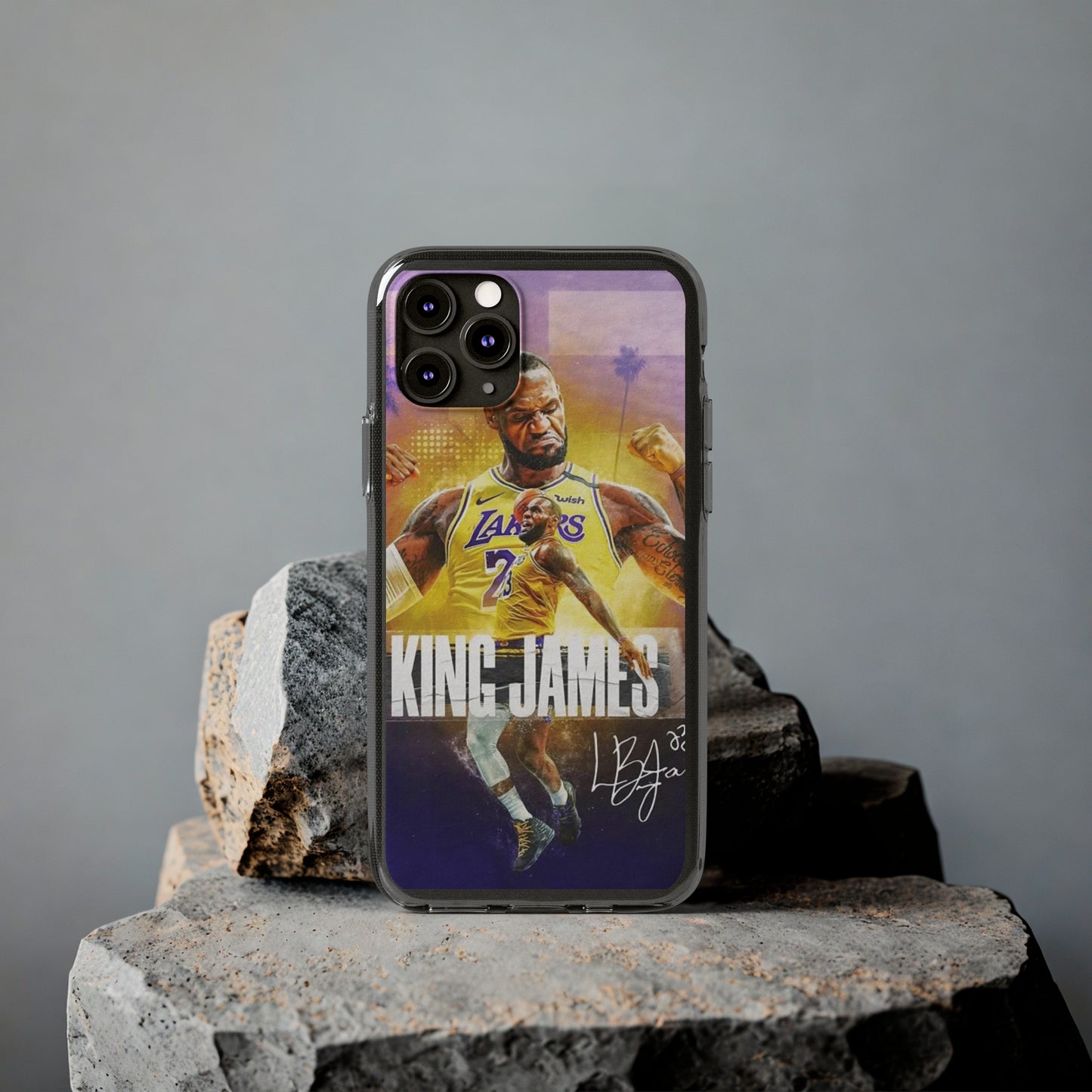 LeBron James Soft Phone Case - Sports Fan Essential for Lakers Lovers