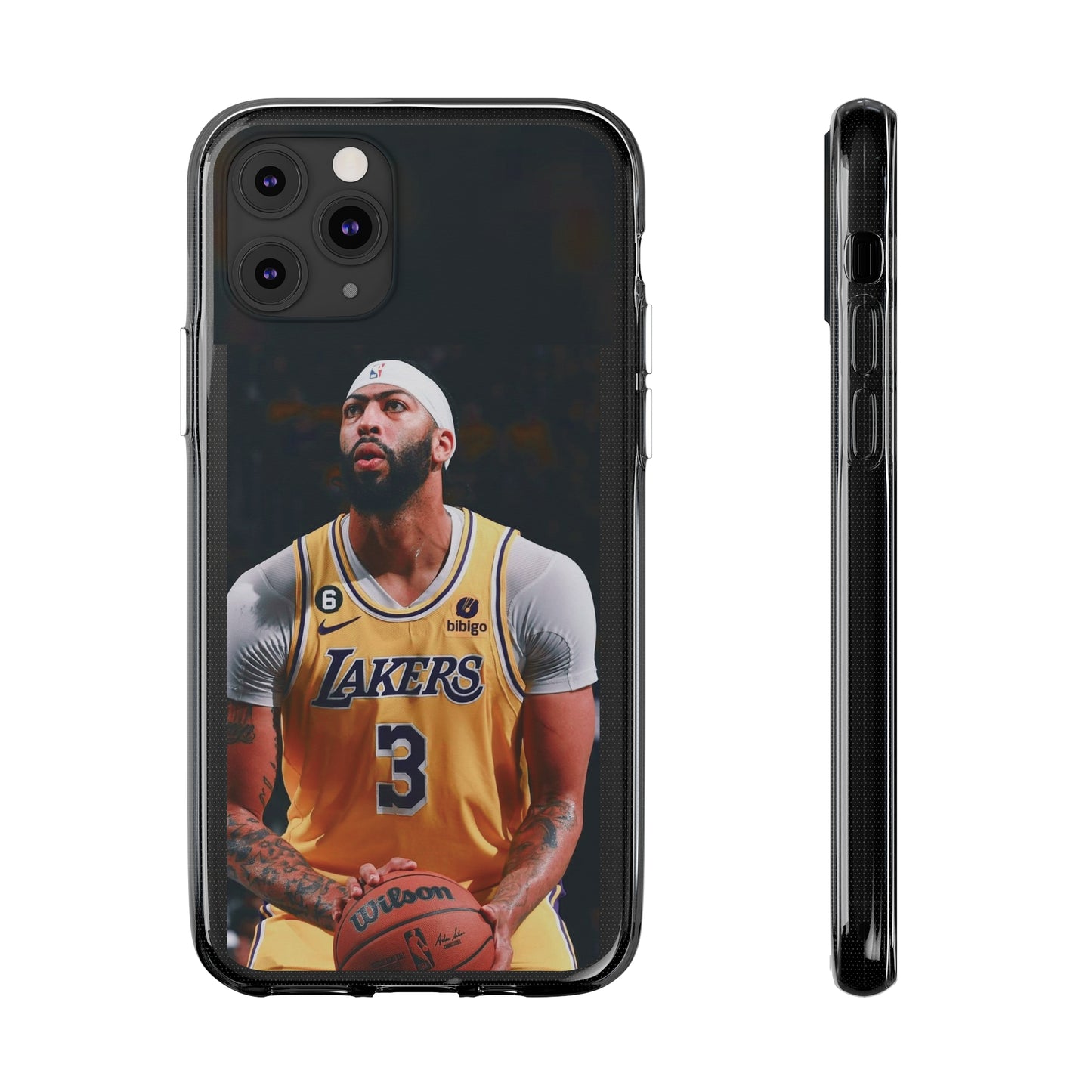 Anthony Davis Lakers Soft Phone Case - Perfect Gift for Basketball Fans