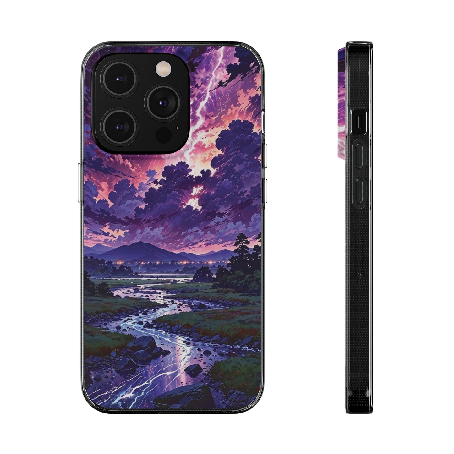 Scenic Nature Soft Phone Case - Stunning Landscape Design for Wilderness Lovers