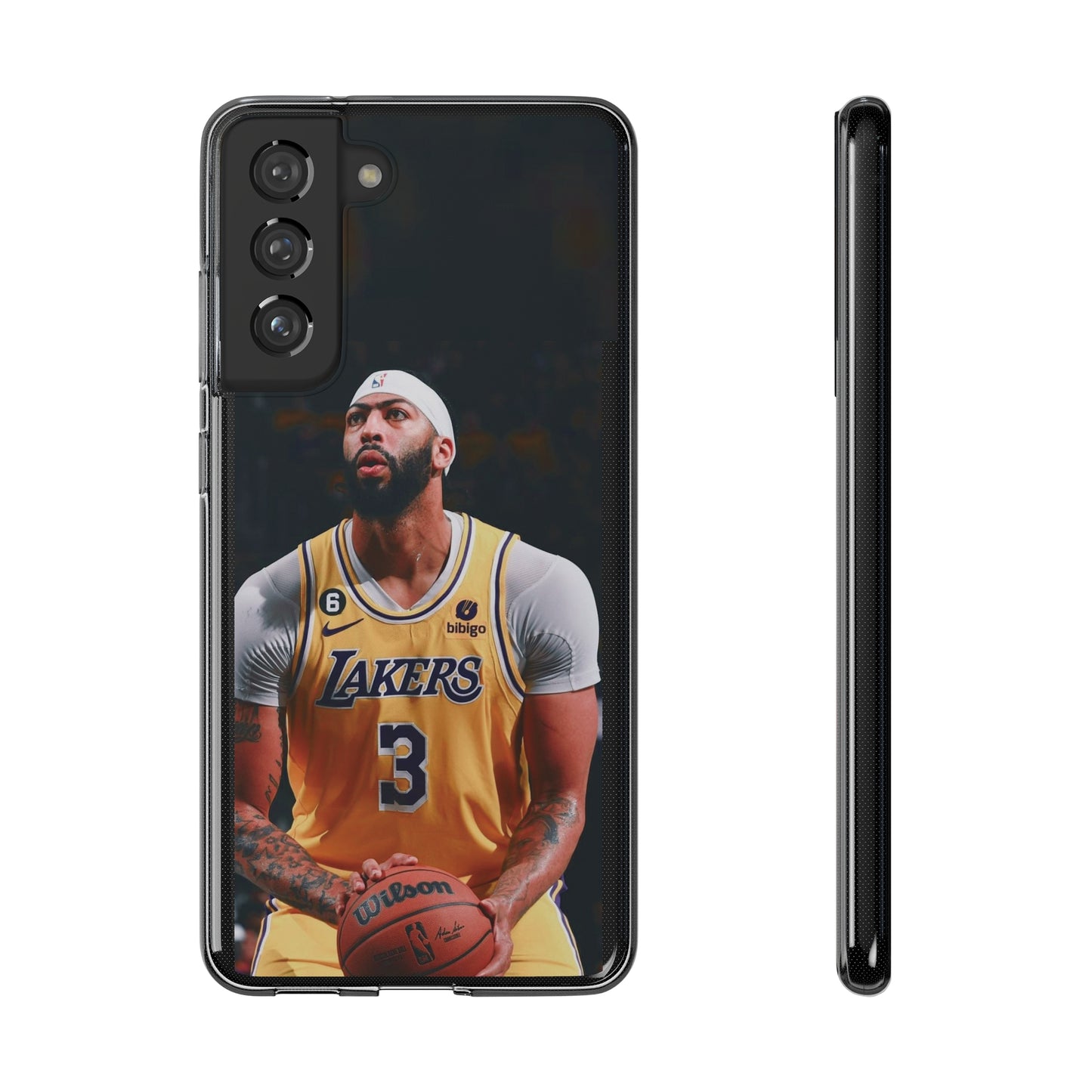 Anthony Davis Lakers Soft Phone Case - Perfect Gift for Basketball Fans