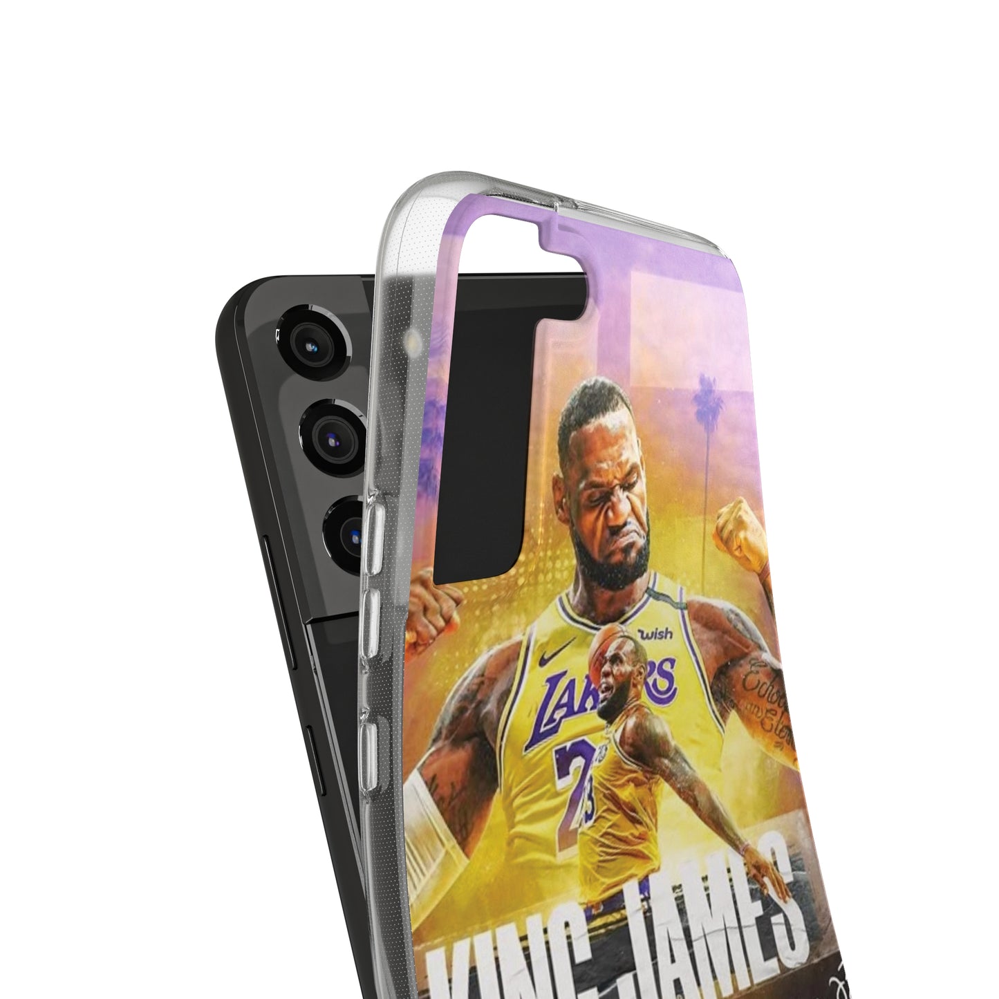LeBron James Soft Phone Case - Sports Fan Essential for Lakers Lovers
