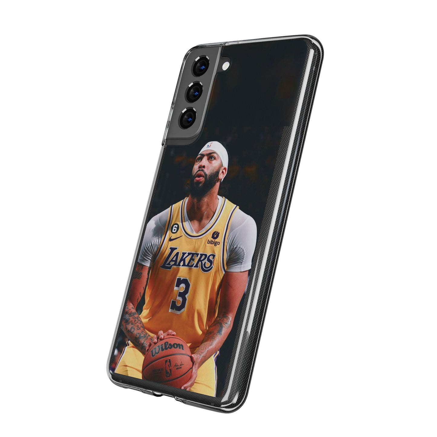 Anthony Davis Lakers Soft Phone Case - Perfect Gift for Basketball Fans