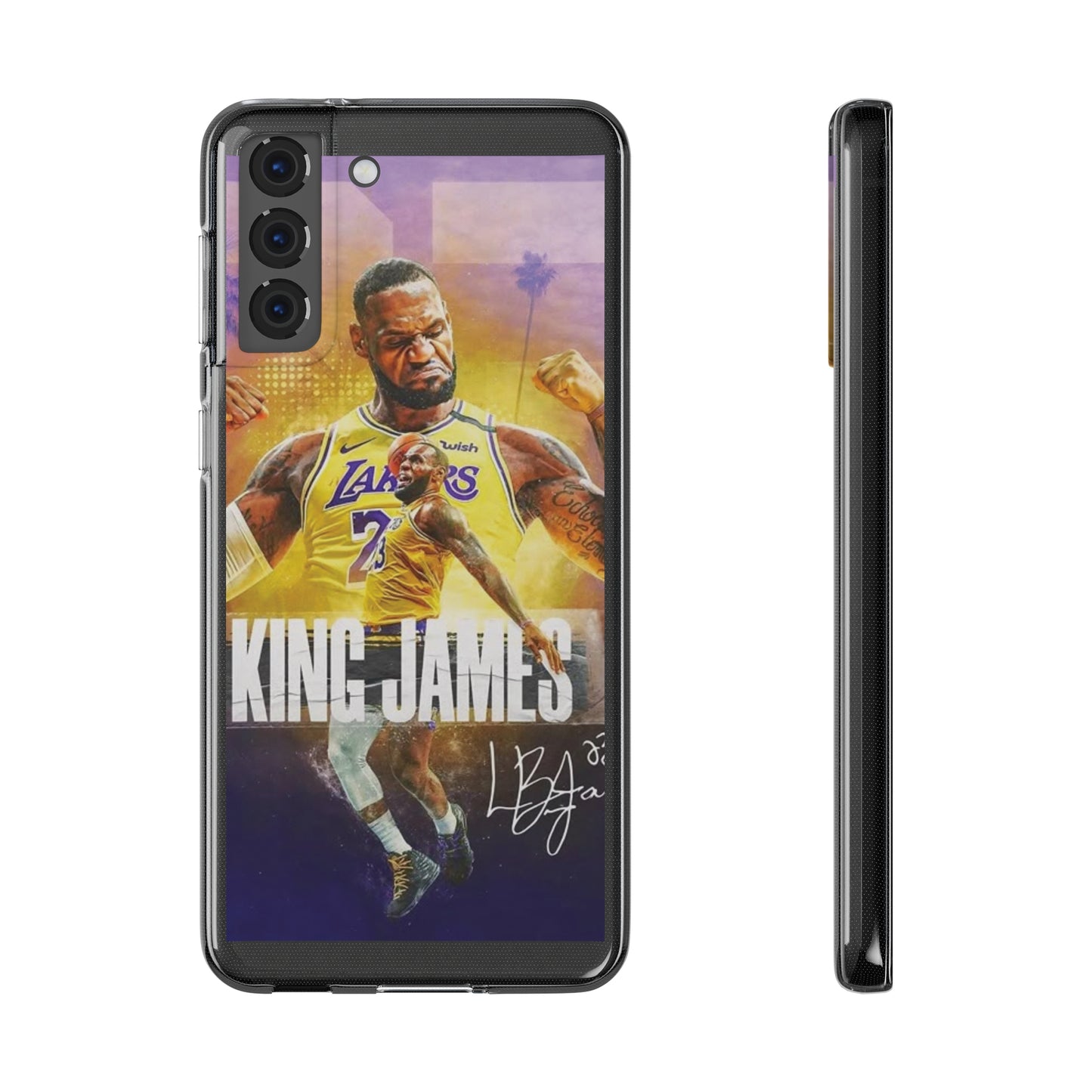 LeBron James Soft Phone Case - Sports Fan Essential for Lakers Lovers