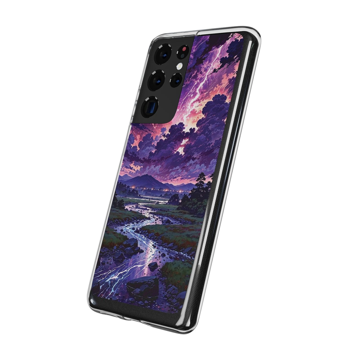 Scenic Nature Soft Phone Case - Stunning Landscape Design for Wilderness Lovers