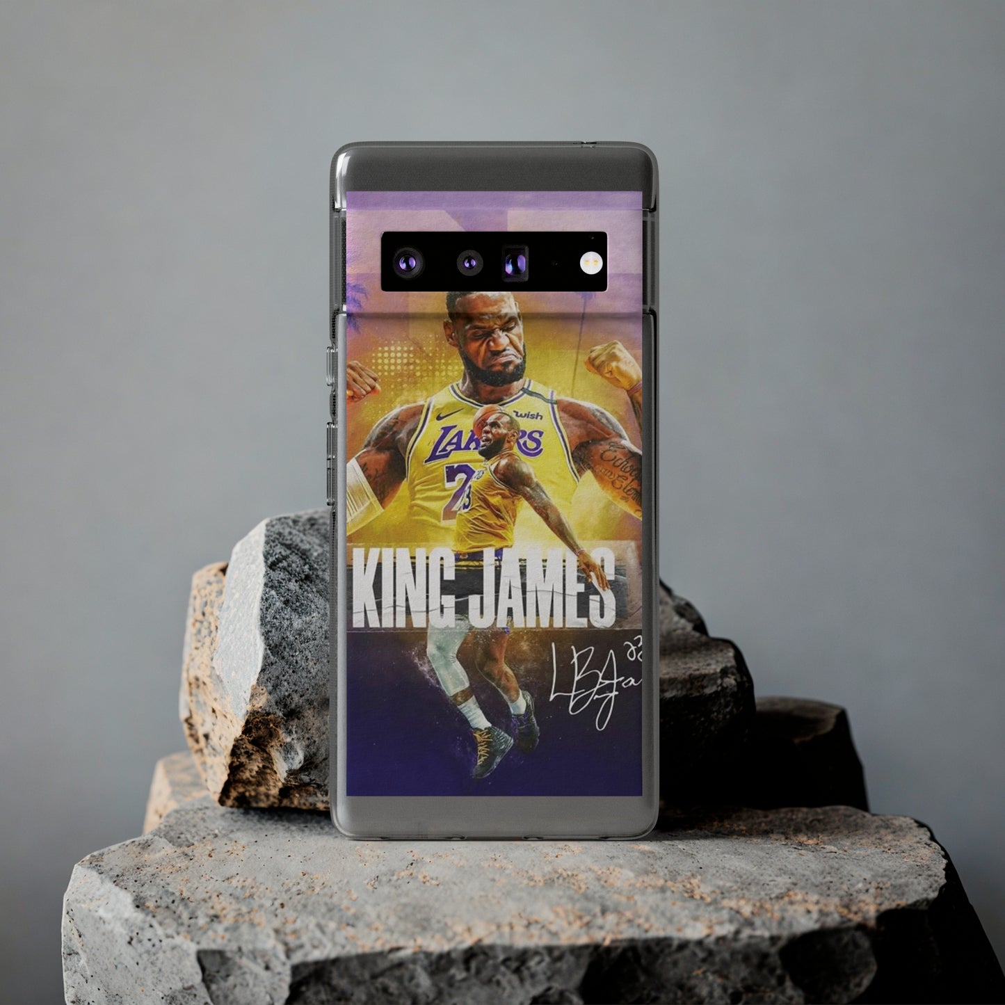 LeBron James Soft Phone Case - Sports Fan Essential for Lakers Lovers
