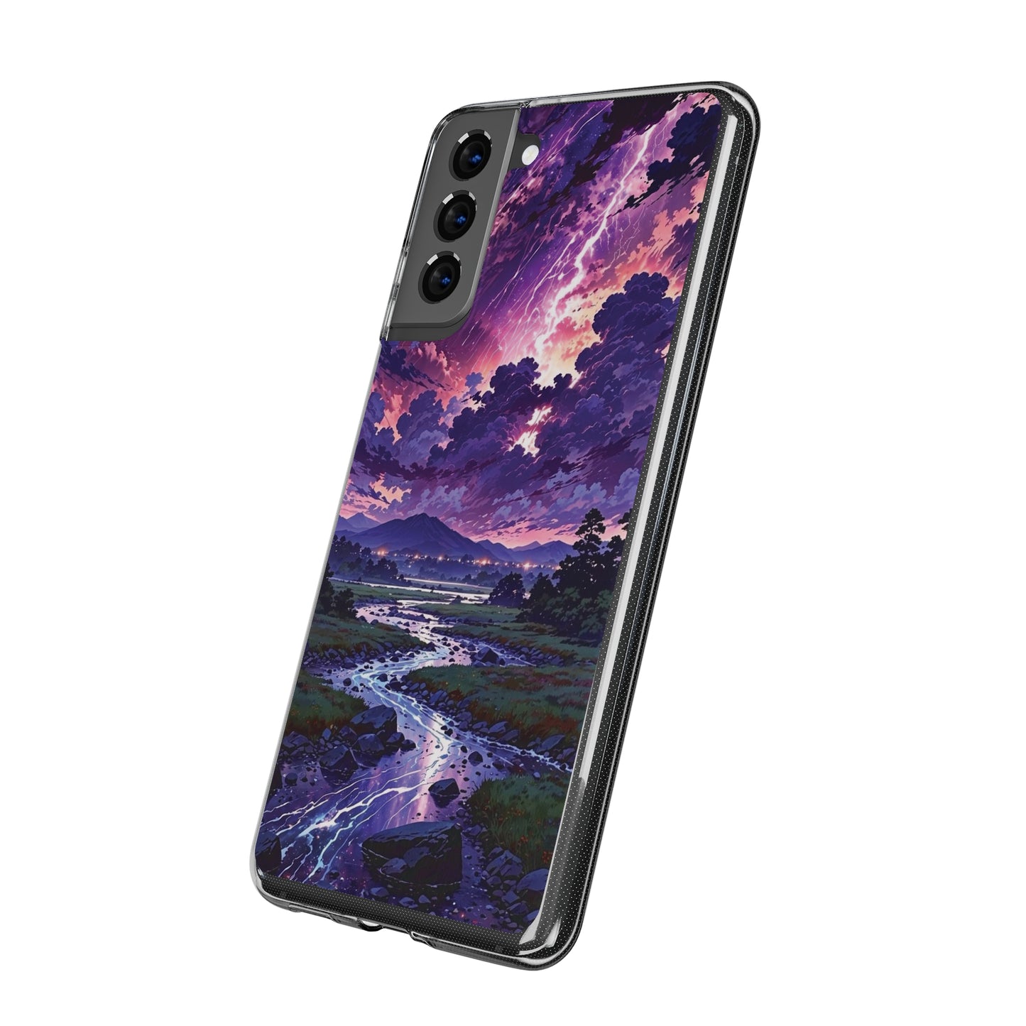 Scenic Nature Soft Phone Case - Stunning Landscape Design for Wilderness Lovers