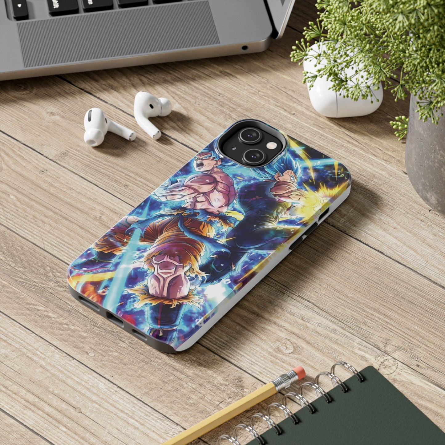 Goku Vegeta Dragon Ball Super Tough Phone Case - Vibrant Anime Character Design