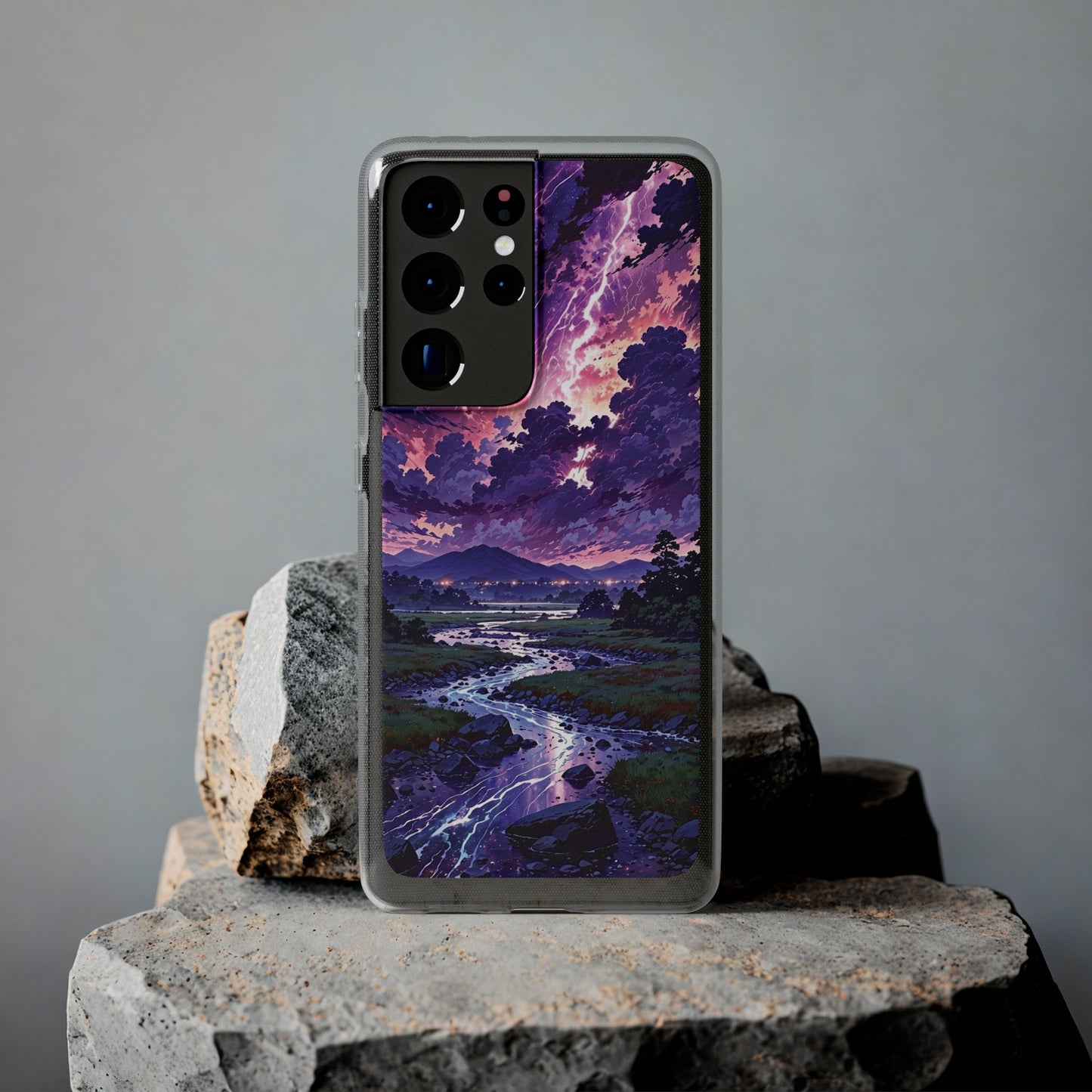 Scenic Nature Soft Phone Case - Stunning Landscape Design for Wilderness Lovers