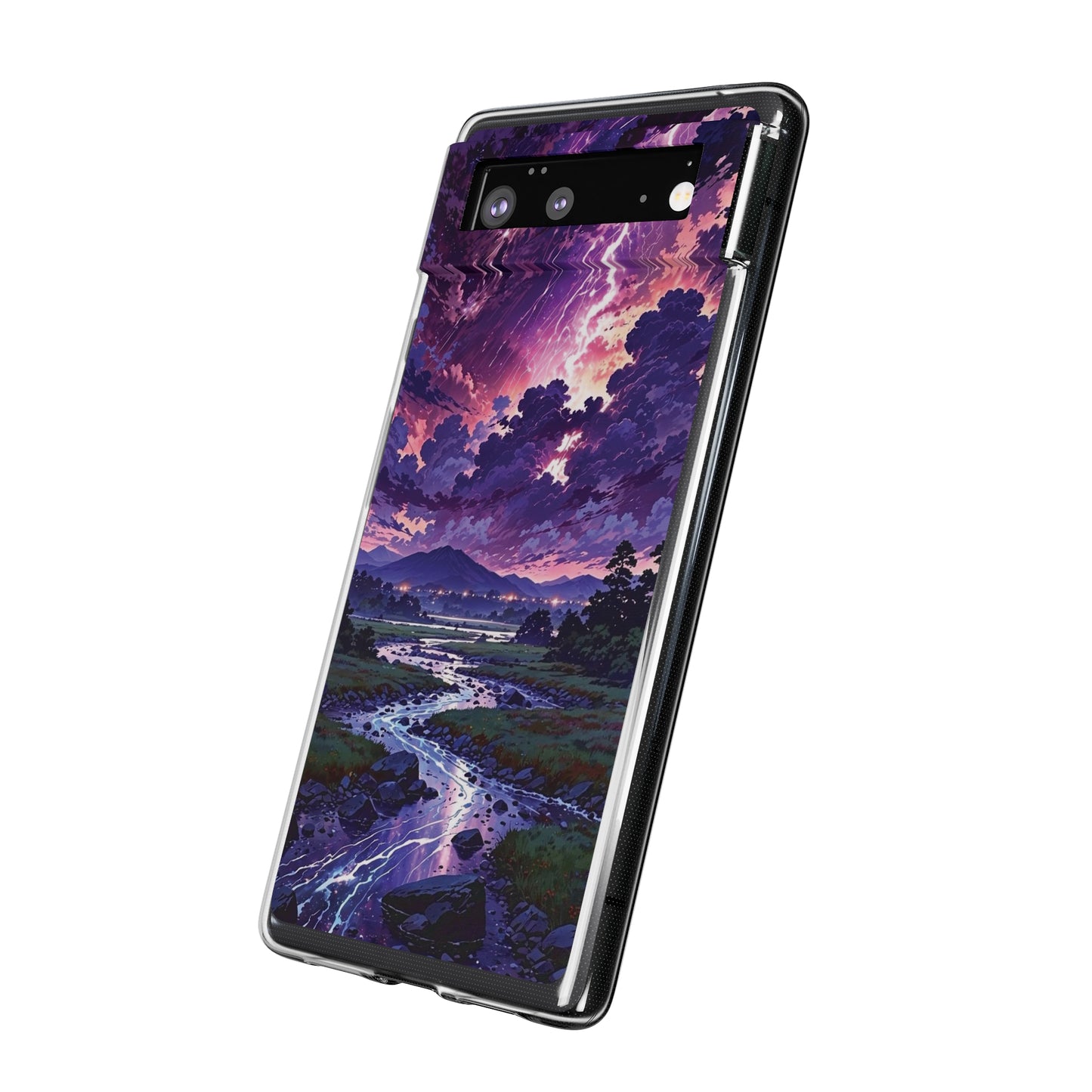 Scenic Nature Soft Phone Case - Stunning Landscape Design for Wilderness Lovers