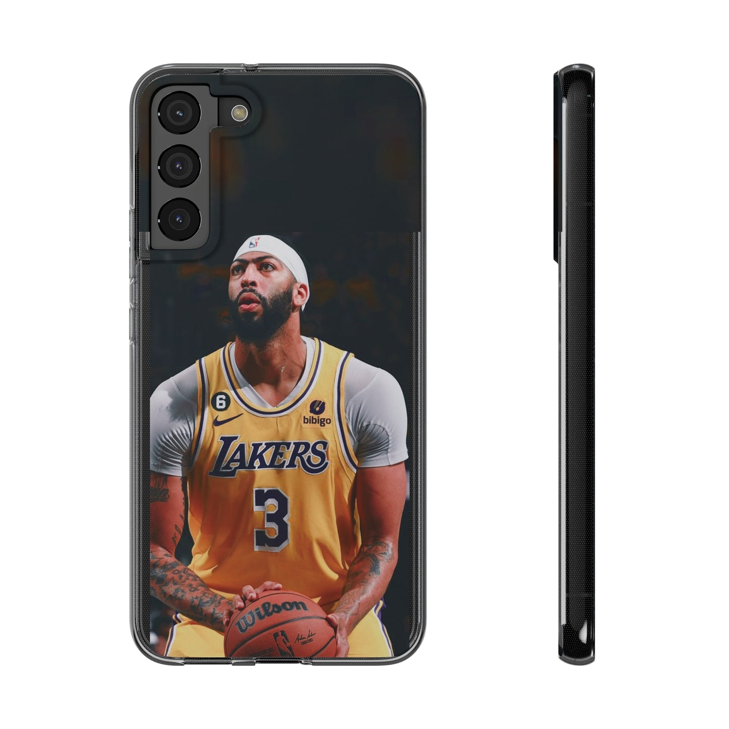 Anthony Davis Lakers Soft Phone Case - Perfect Gift for Basketball Fans