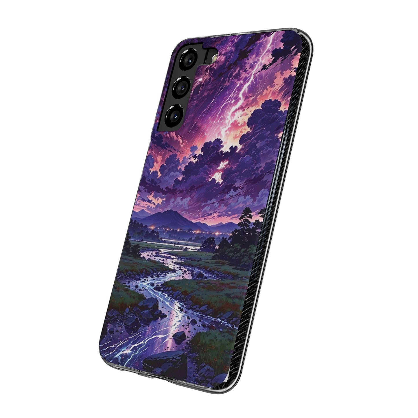 Scenic Nature Soft Phone Case - Stunning Landscape Design for Wilderness Lovers