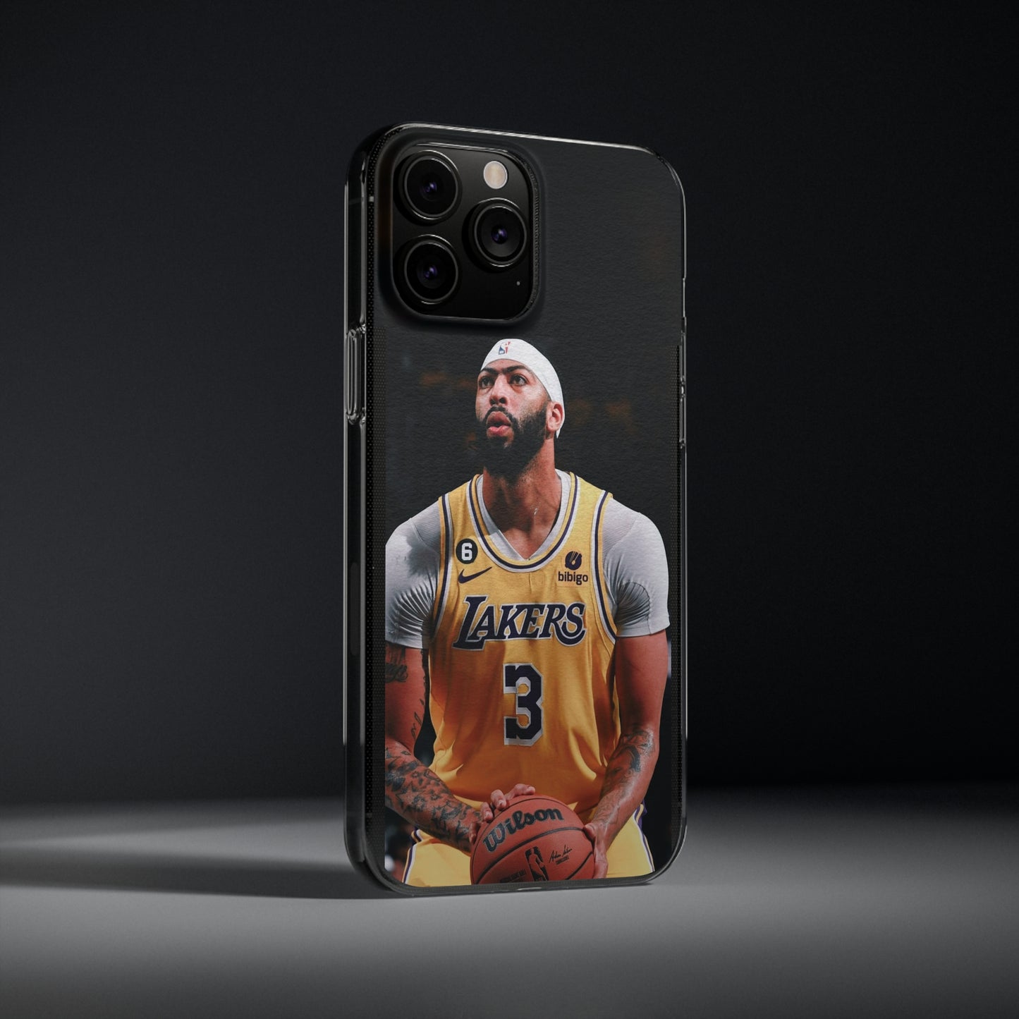 Anthony Davis Lakers Soft Phone Case - Perfect Gift for Basketball Fans