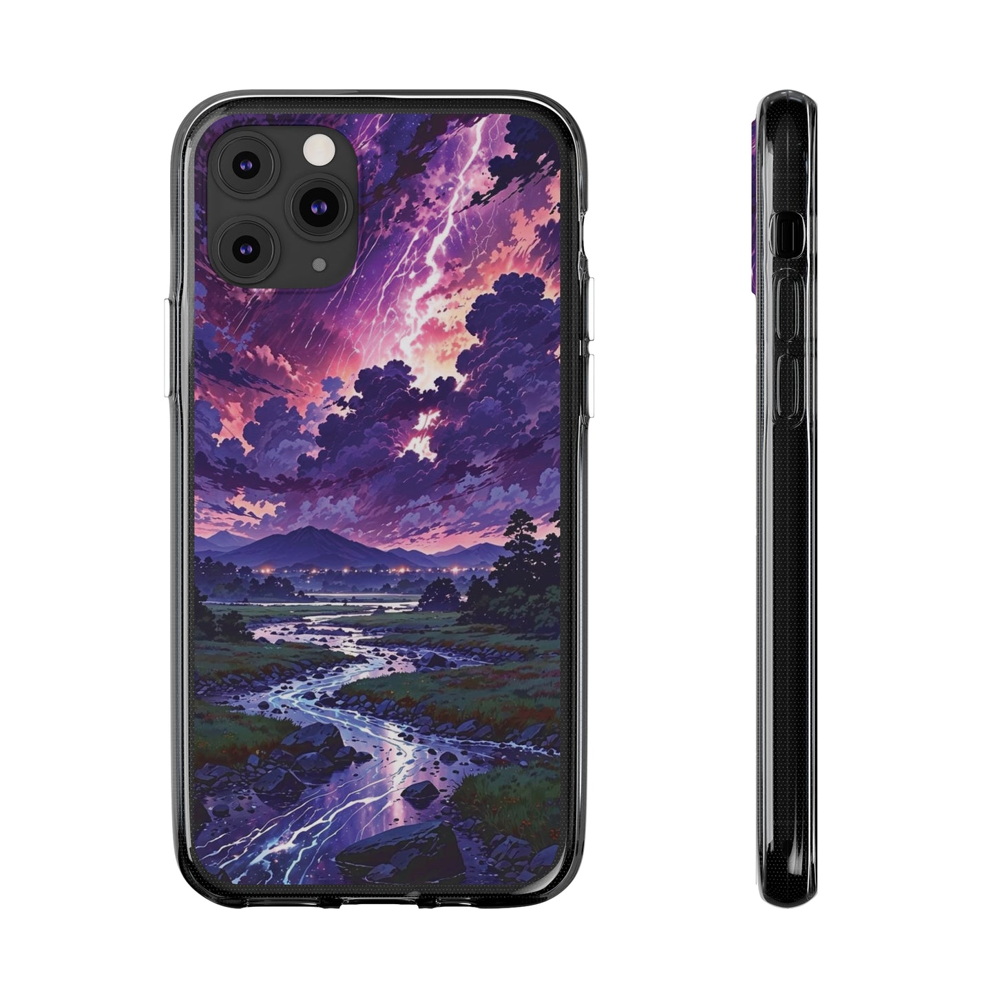 Scenic Nature Soft Phone Case - Stunning Landscape Design for Wilderness Lovers