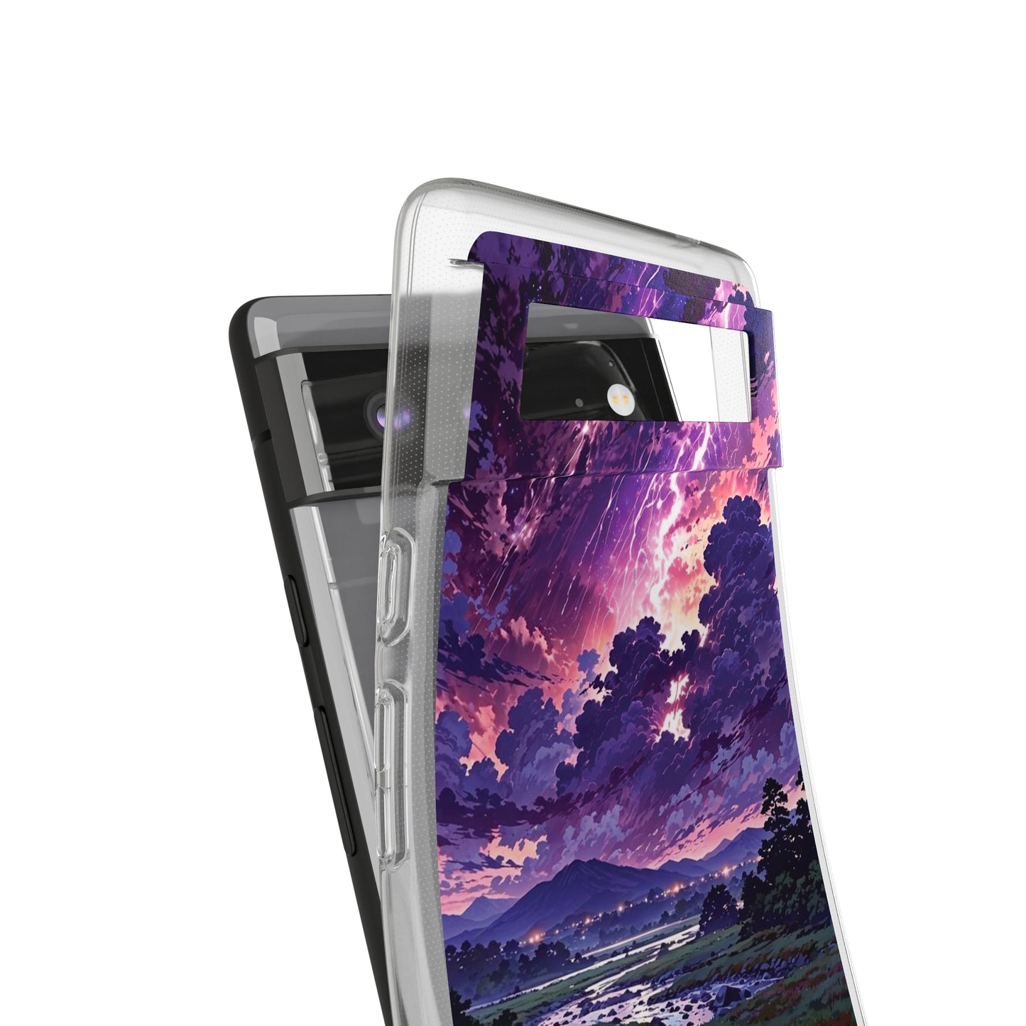 Scenic Nature Soft Phone Case - Stunning Landscape Design for Wilderness Lovers