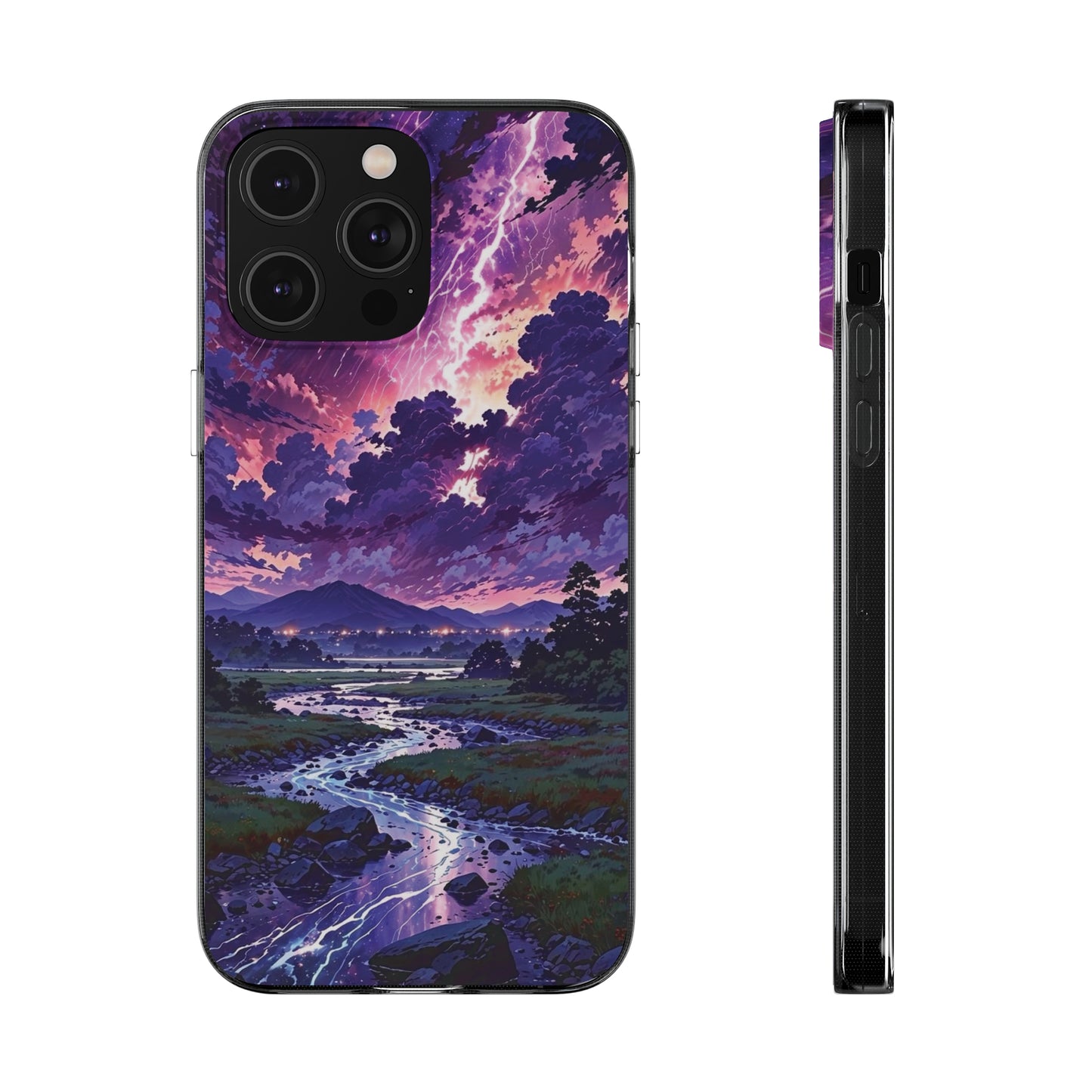Scenic Nature Soft Phone Case - Stunning Landscape Design for Wilderness Lovers