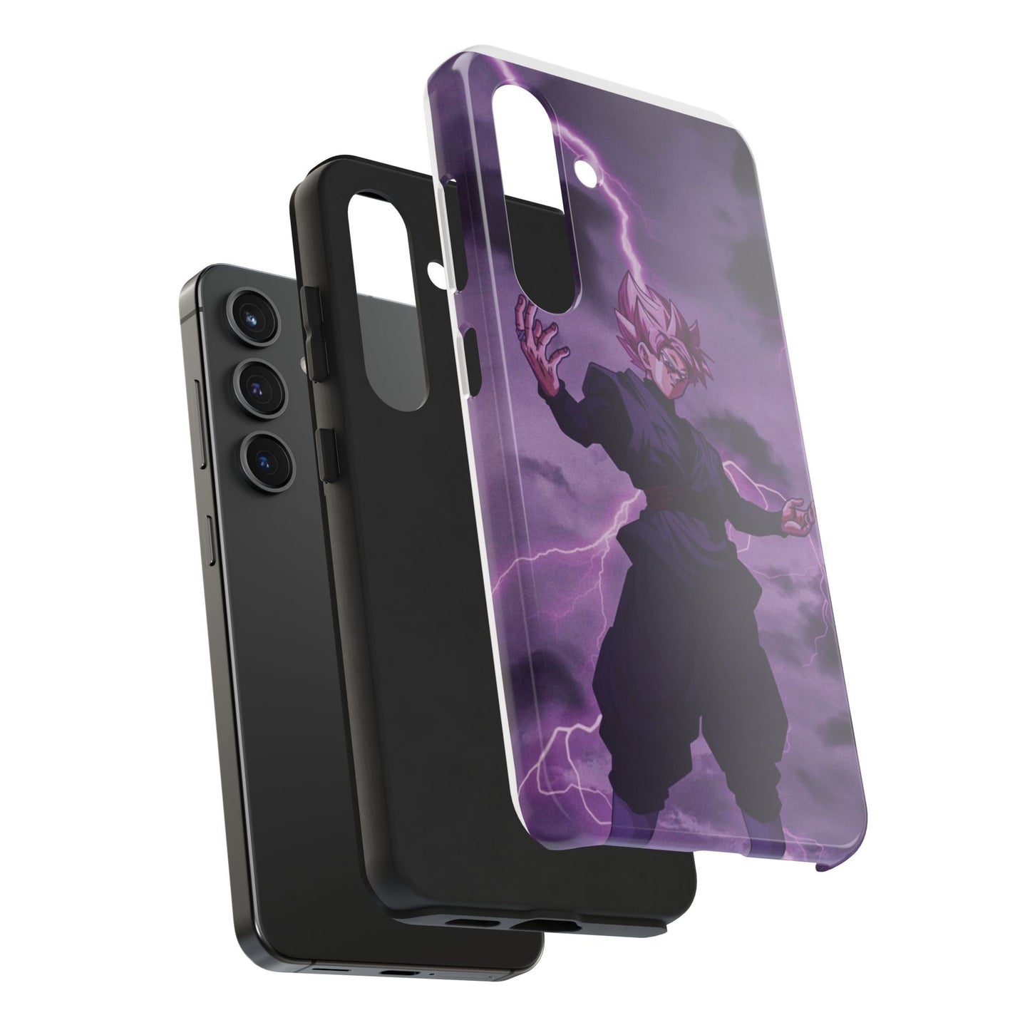 Black Goku Anime Tough Phone Case - Dragon Ball Z Inspired Design