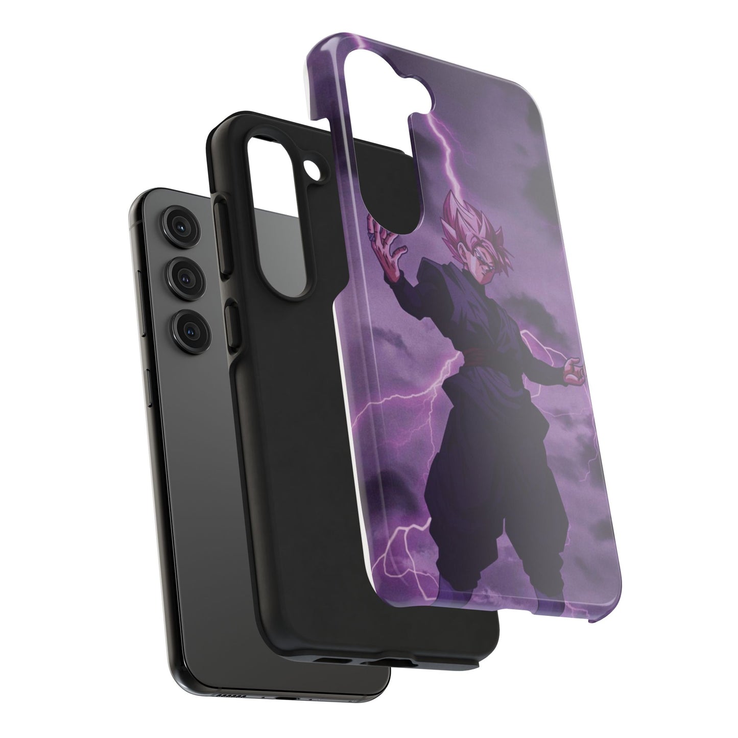 Black Goku Anime Tough Phone Case - Dragon Ball Z Inspired Design