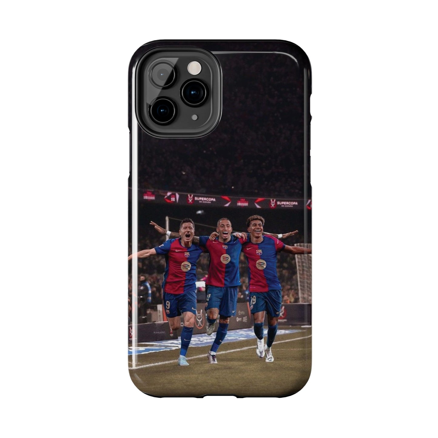 Lewandowski, Raphinha, Lamine Yamal Soccer Team Tough Phone Case - Durable Protection for Fans!