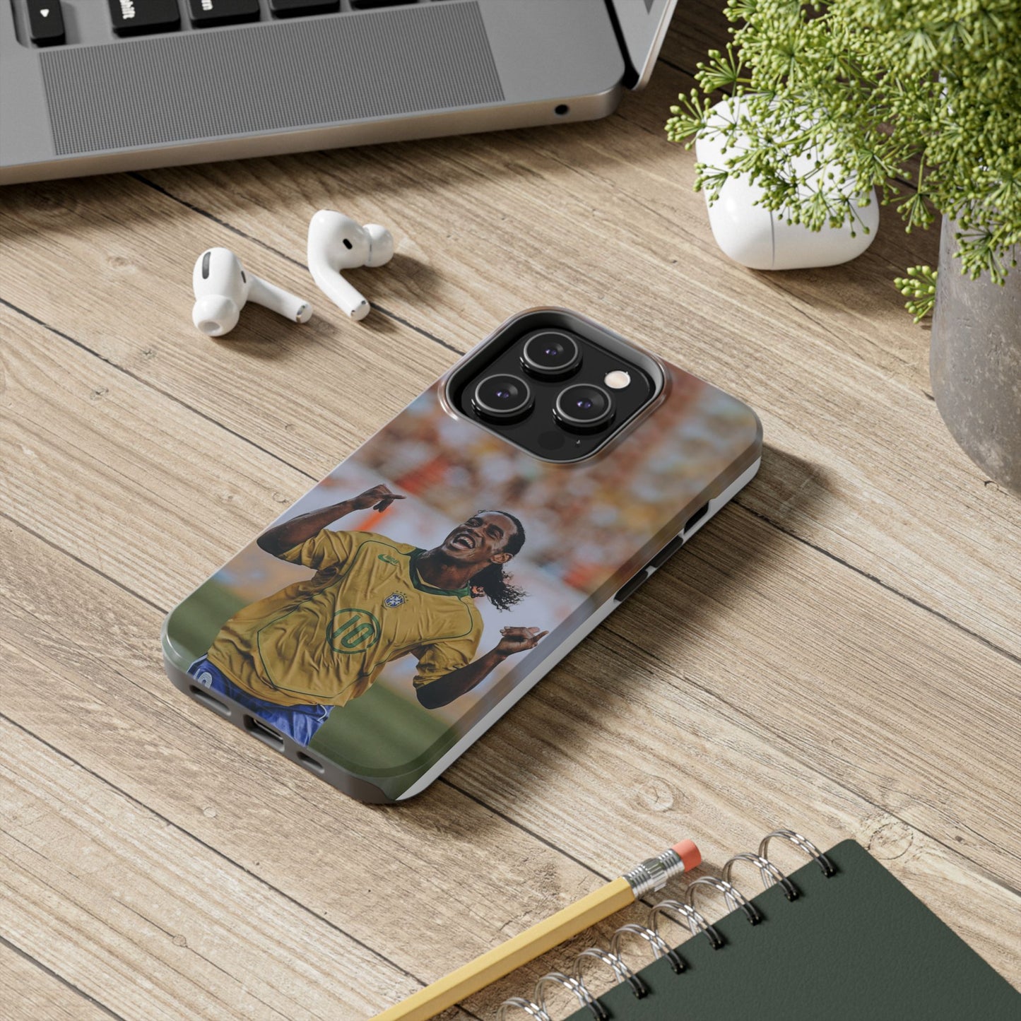 Ronaldinho Soccer Fan Tough Phone Cases - Celebration Design