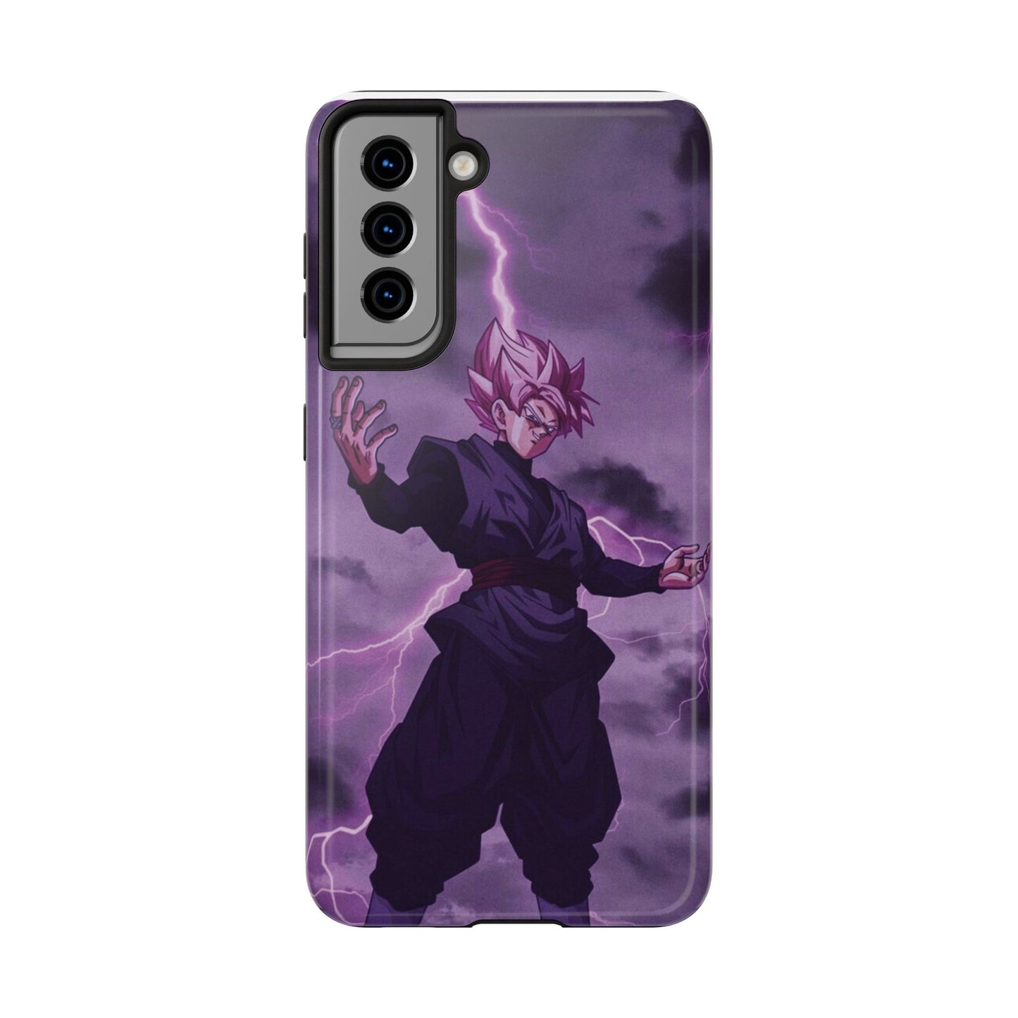Black Goku Anime Tough Phone Case - Dragon Ball Z Inspired Design