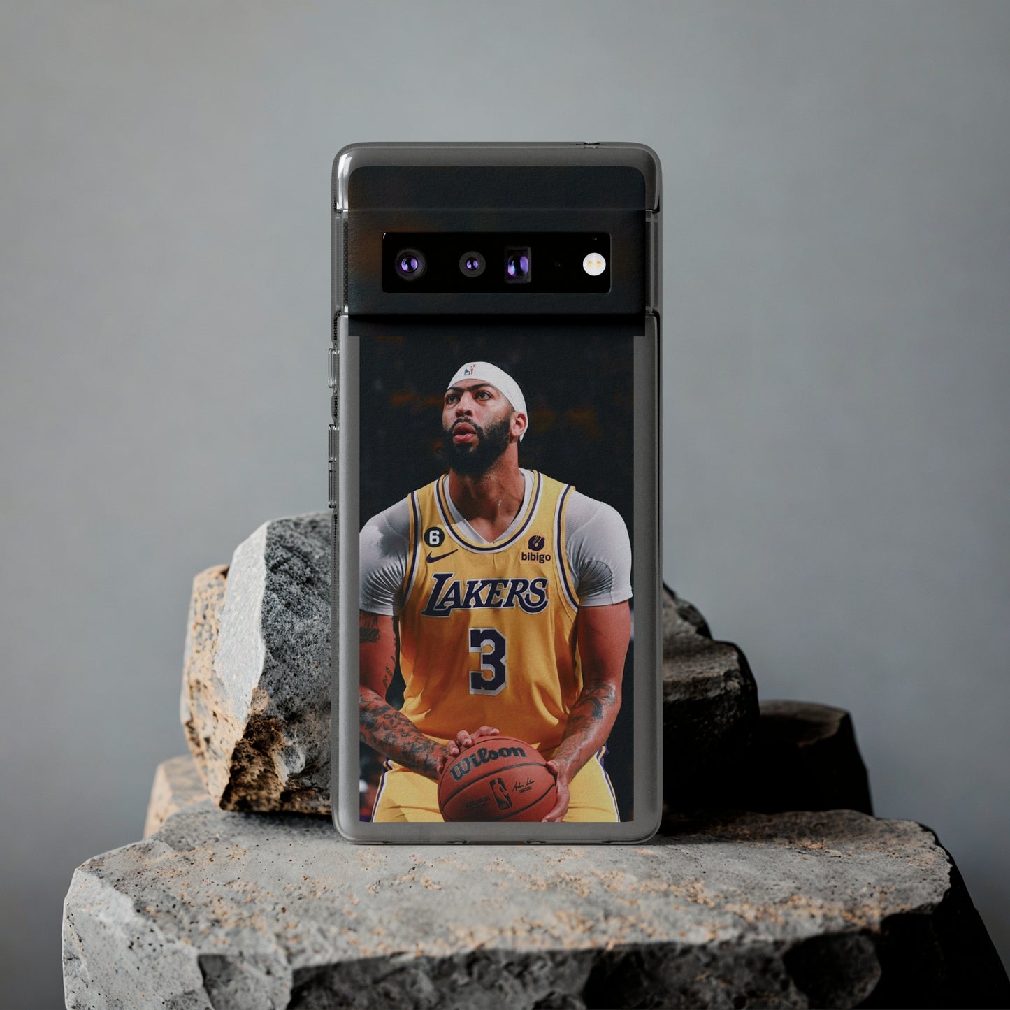 Anthony Davis Lakers Soft Phone Case - Perfect Gift for Basketball Fans