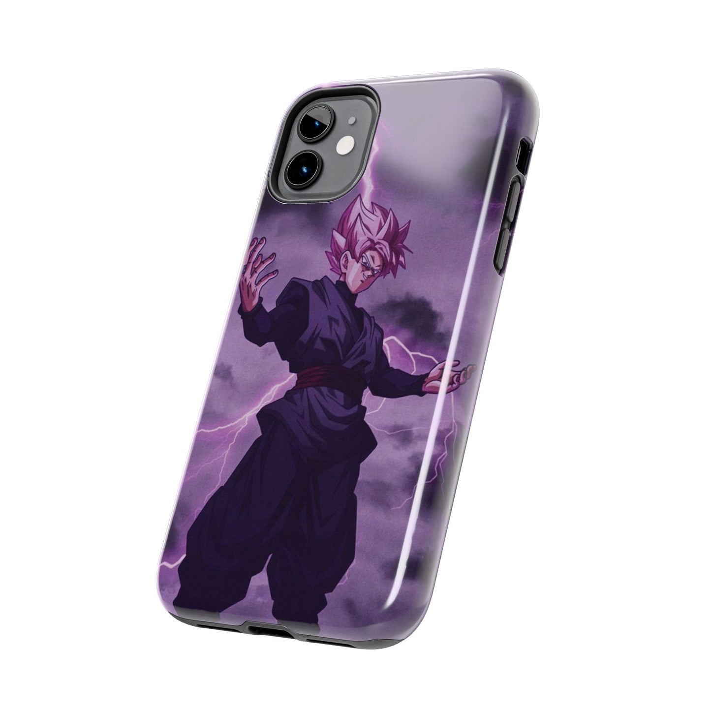 Black Goku Anime Tough Phone Case - Dragon Ball Z Inspired Design