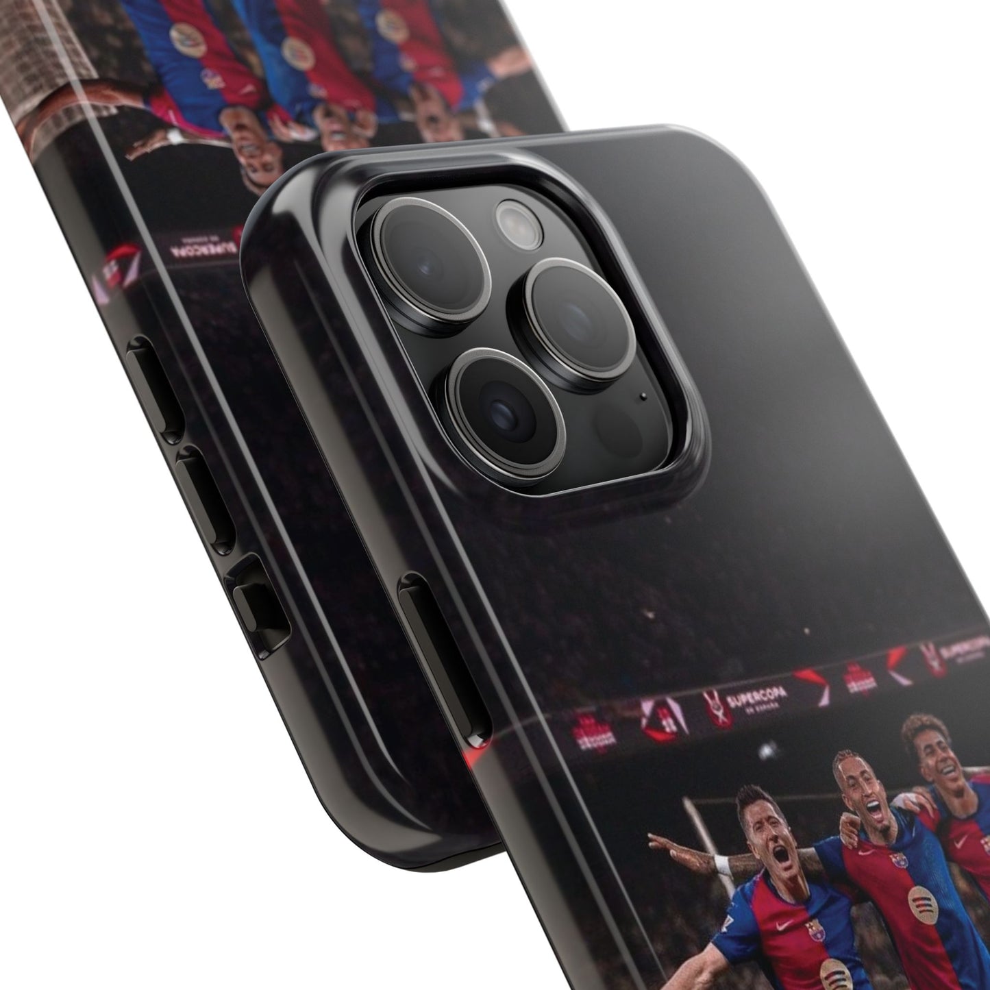 Lewandowski, Raphinha, Lamine Yamal Soccer Team Tough Phone Case - Durable Protection for Fans!