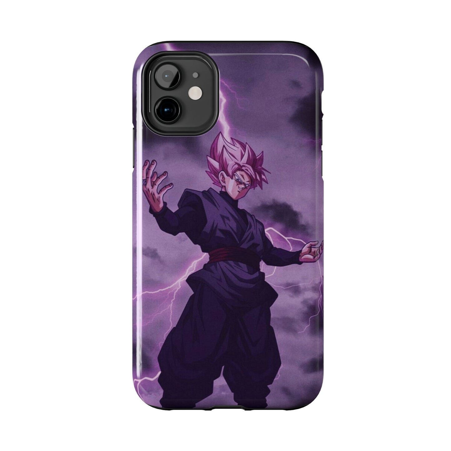 Black Goku Anime Tough Phone Case - Dragon Ball Z Inspired Design