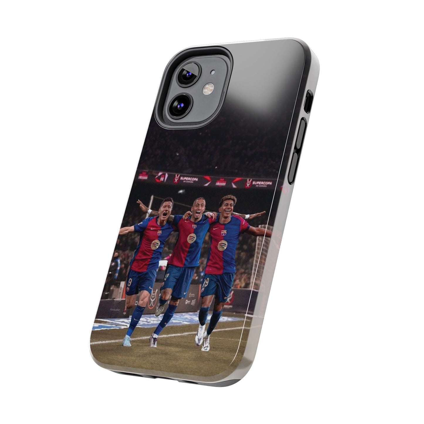 Lewandowski, Raphinha, Lamine Yamal Soccer Team Tough Phone Case - Durable Protection for Fans!