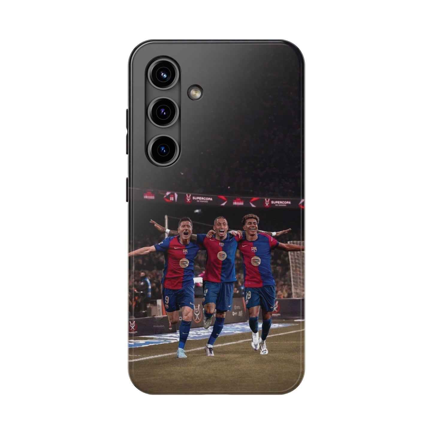 Lewandowski, Raphinha, Lamine Yamal Soccer Team Tough Phone Case - Durable Protection for Fans!