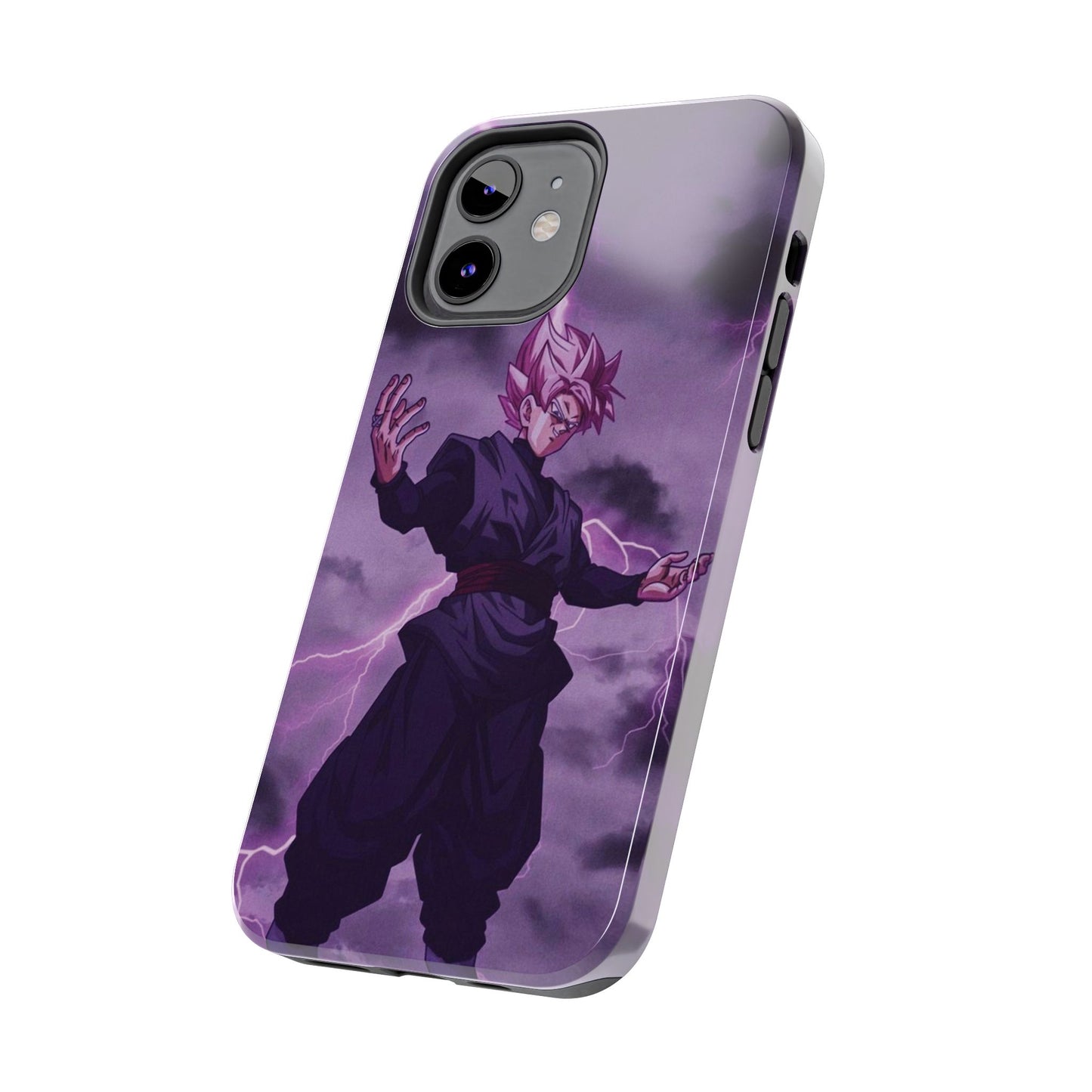 Black Goku Anime Tough Phone Case - Dragon Ball Z Inspired Design