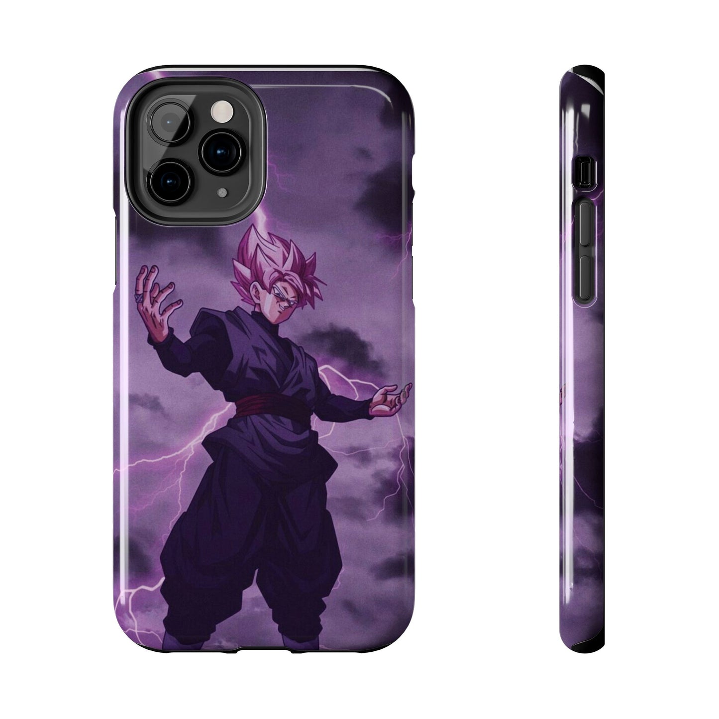 Black Goku Anime Tough Phone Case - Dragon Ball Z Inspired Design