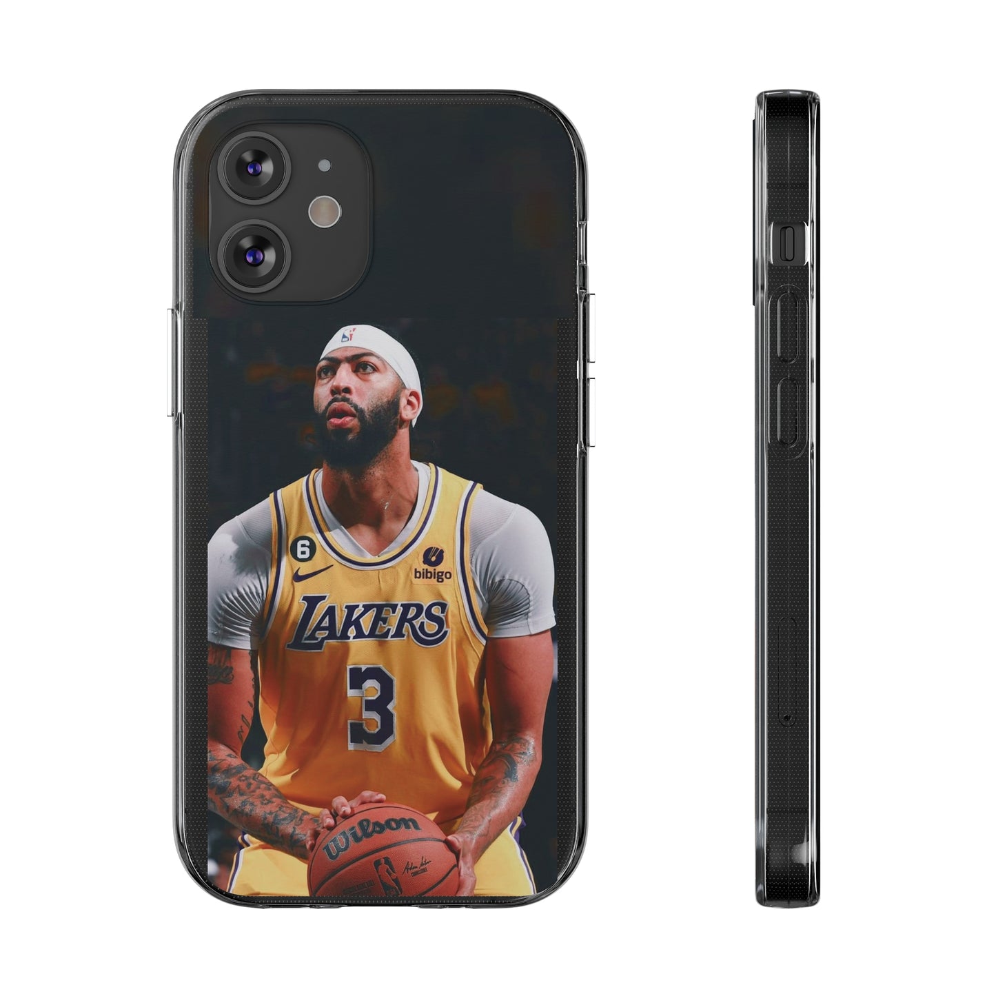 Anthony Davis Lakers Soft Phone Case - Perfect Gift for Basketball Fans