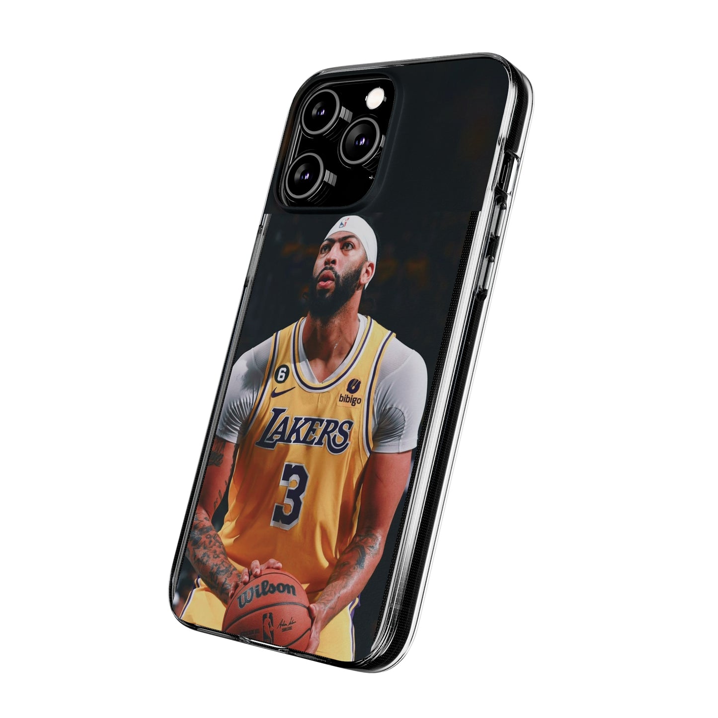Anthony Davis Lakers Soft Phone Case - Perfect Gift for Basketball Fans
