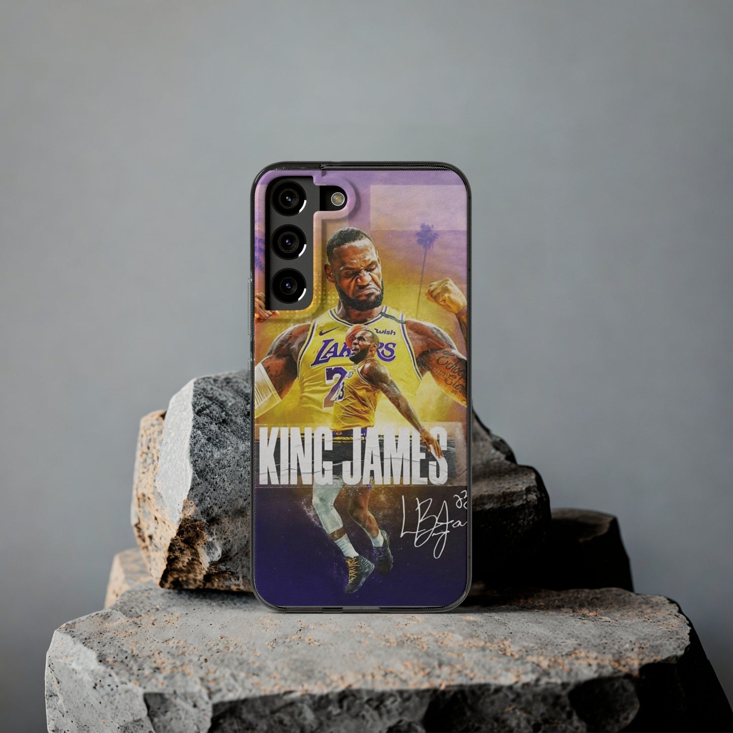 LeBron James Soft Phone Case - Sports Fan Essential for Lakers Lovers