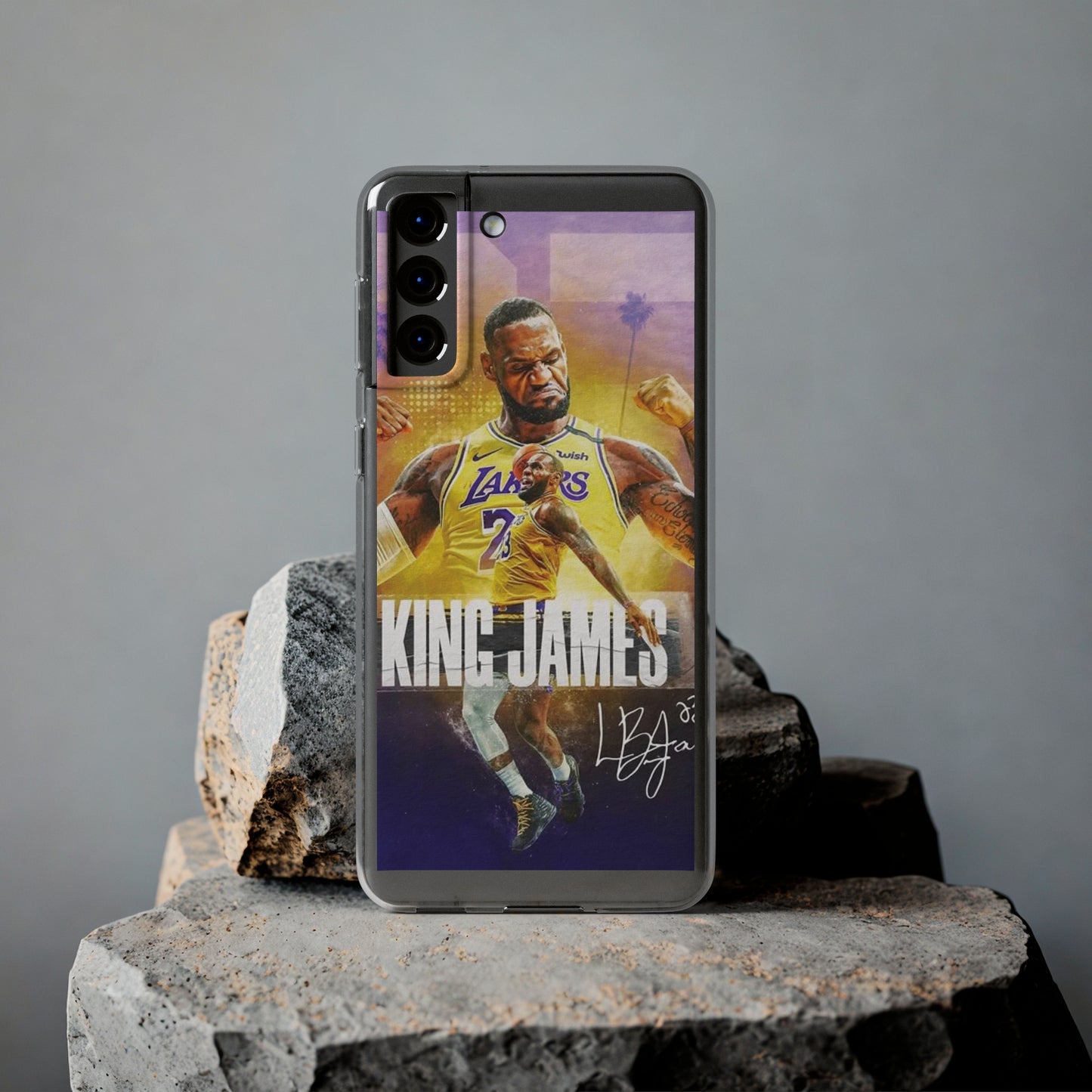 LeBron James Soft Phone Case - Sports Fan Essential for Lakers Lovers
