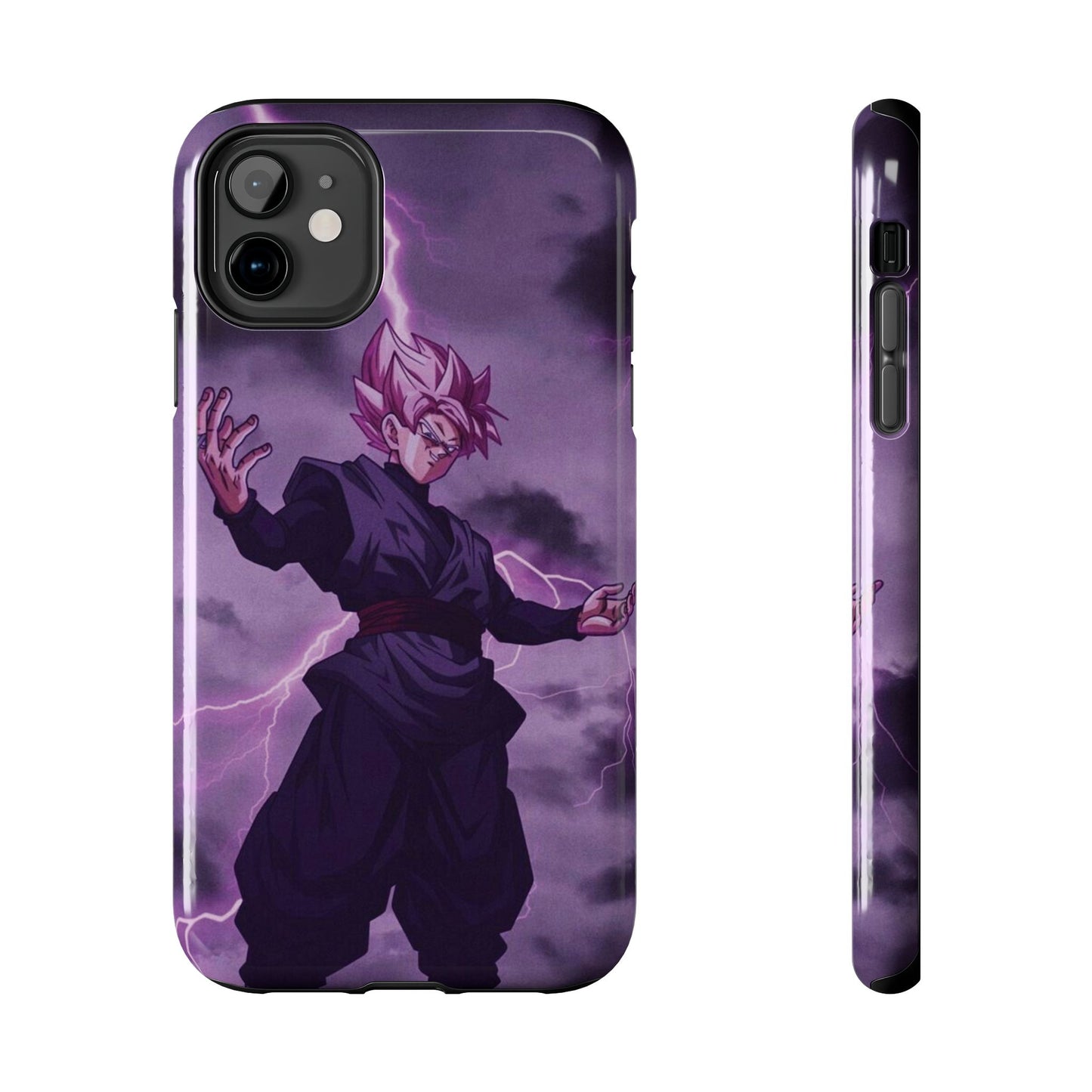 Black Goku Anime Tough Phone Case - Dragon Ball Z Inspired Design