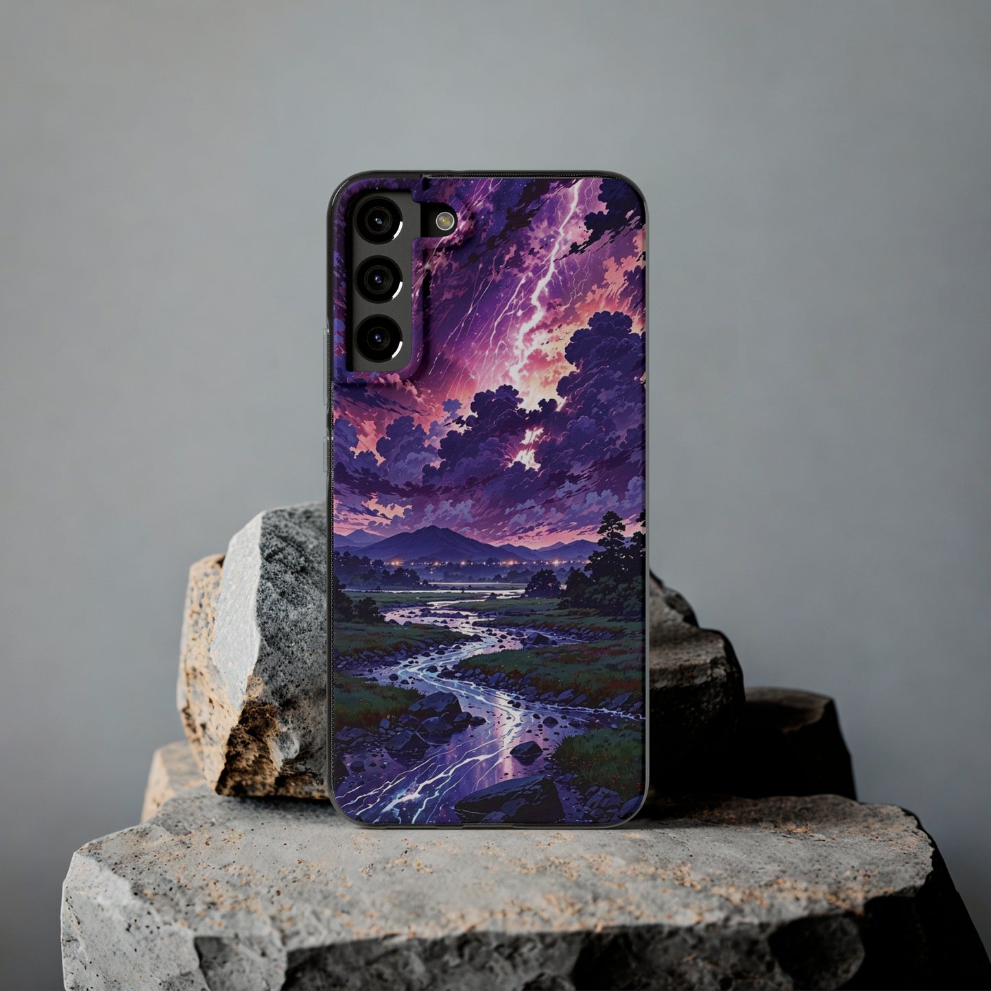 Scenic Nature Soft Phone Case - Stunning Landscape Design for Wilderness Lovers