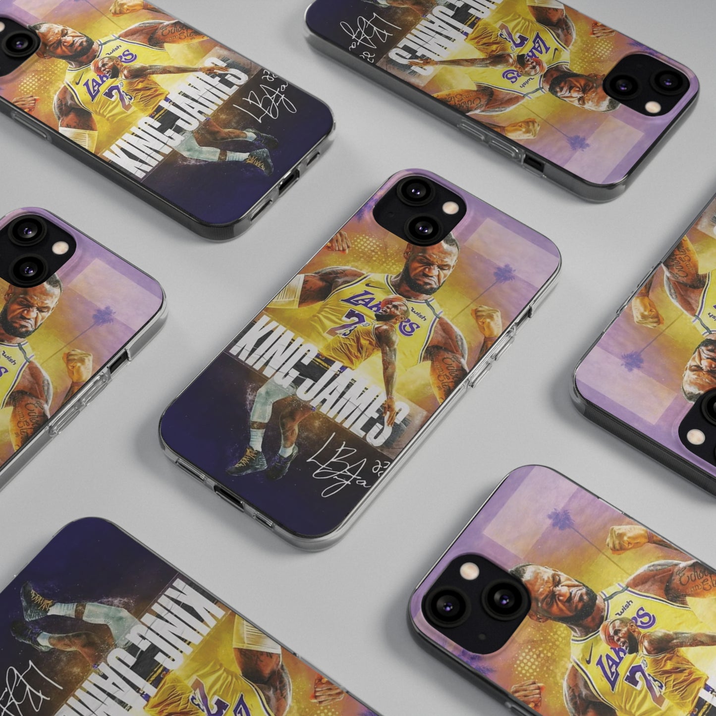 LeBron James Soft Phone Case - Sports Fan Essential for Lakers Lovers