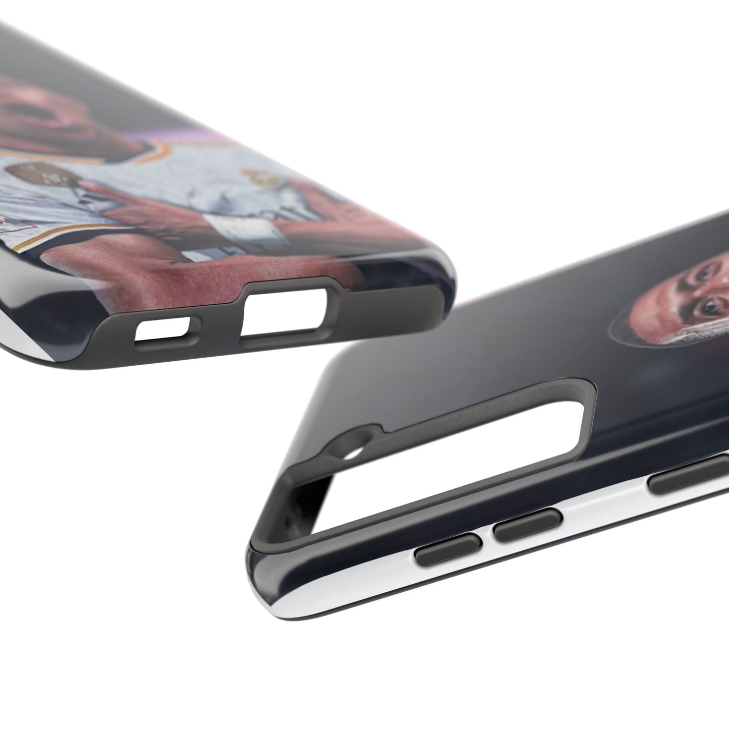 Kylian Mbappé Sporty Tough Phone Case with Goal Celebration Design