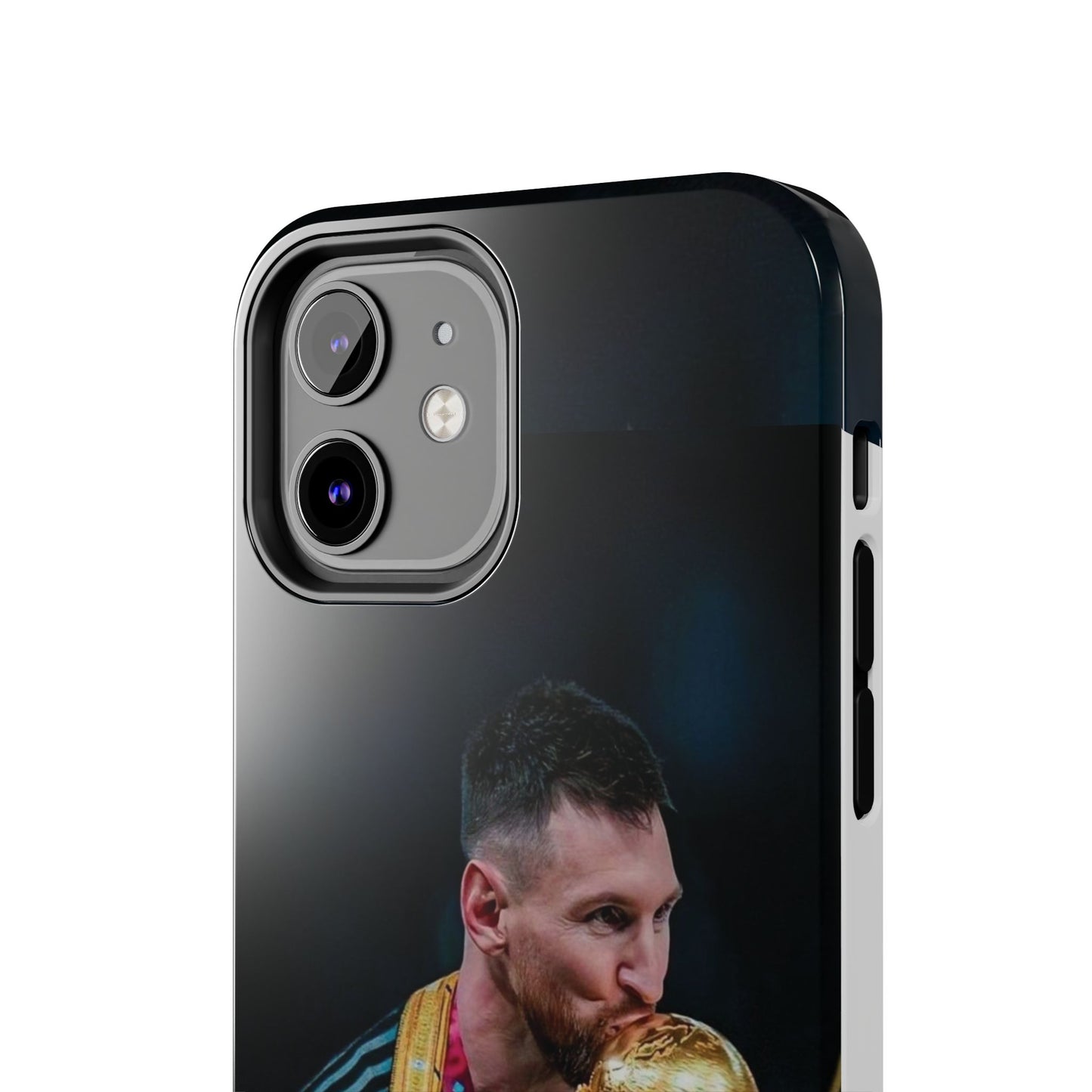 Messi World Cup Champion Tough Phone Case - Messi Trophy Design