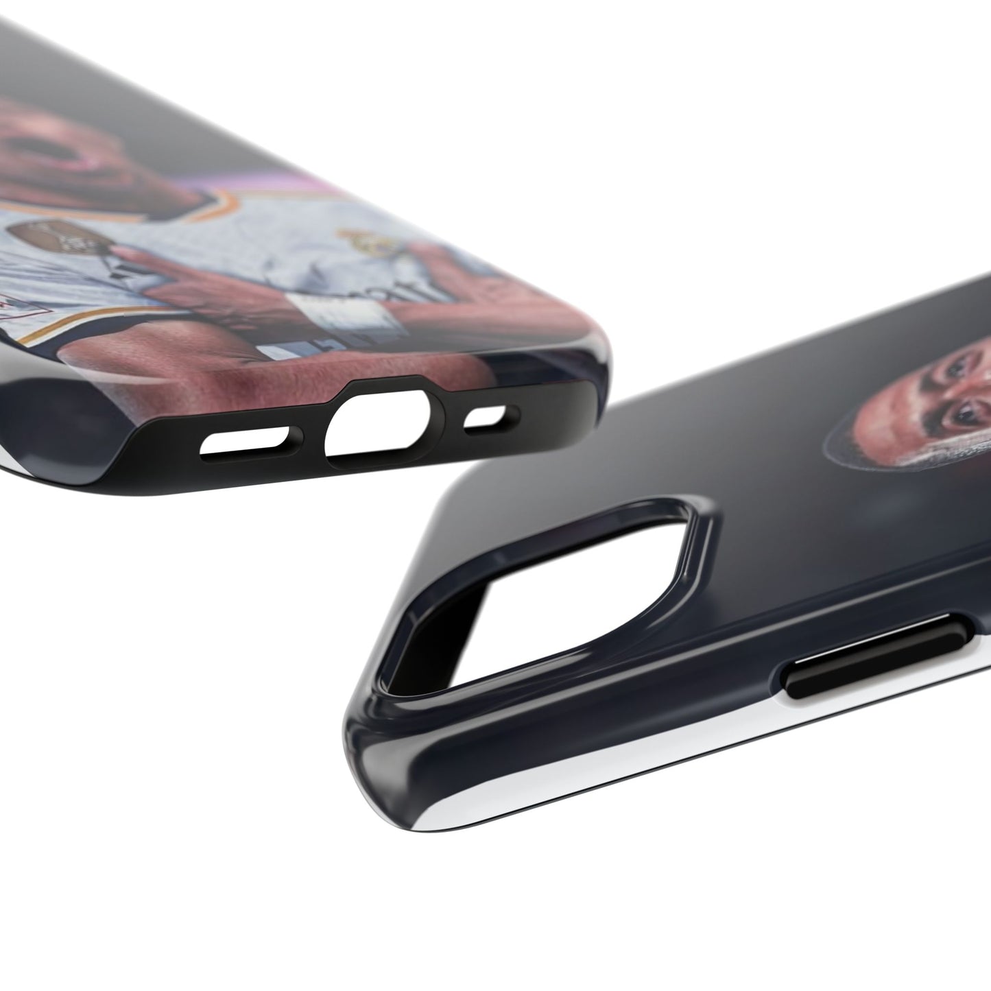 Kylian Mbappé Sporty Tough Phone Case with Goal Celebration Design
