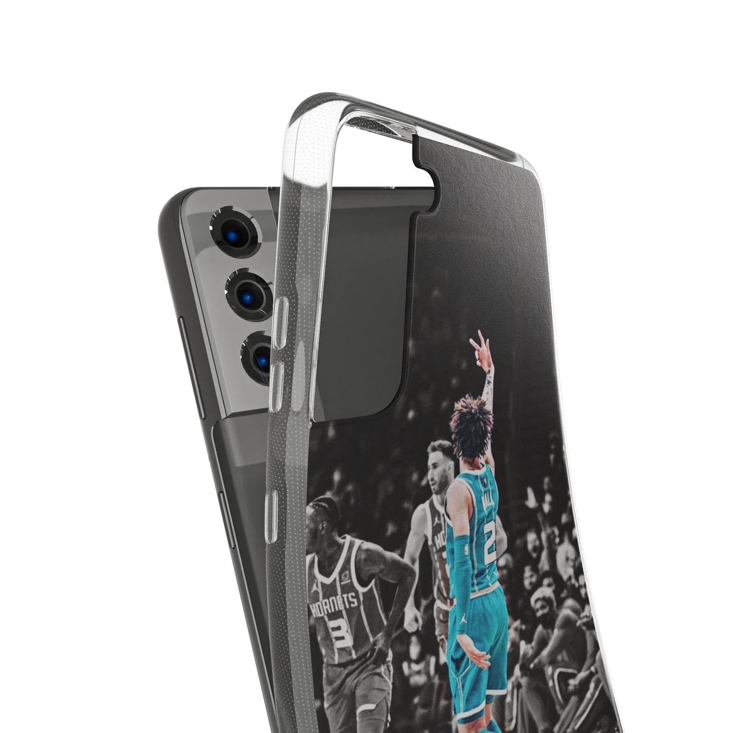 LaMelo Ball Sporty Soft Phone Case with Dynamic Player Design