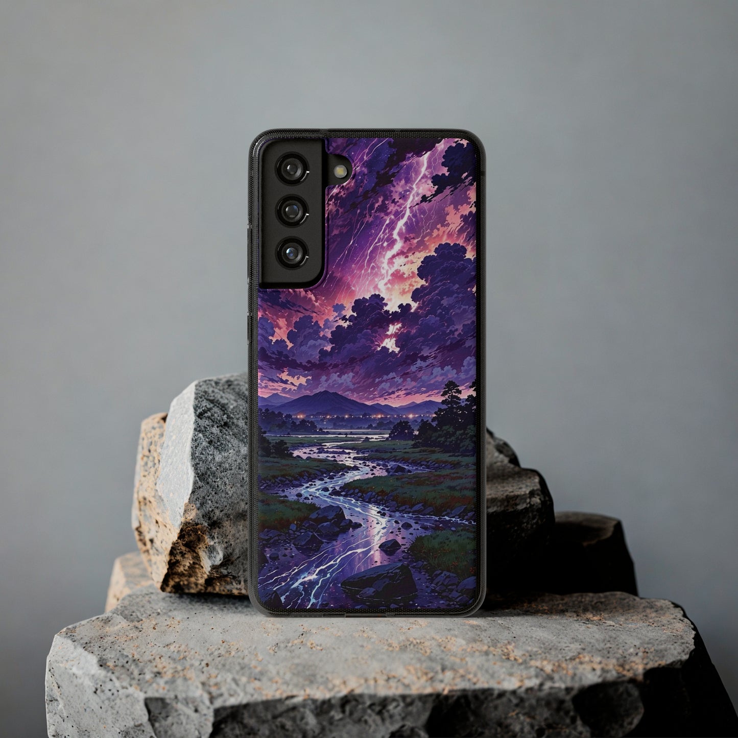 Scenic Nature Soft Phone Case - Stunning Landscape Design for Wilderness Lovers