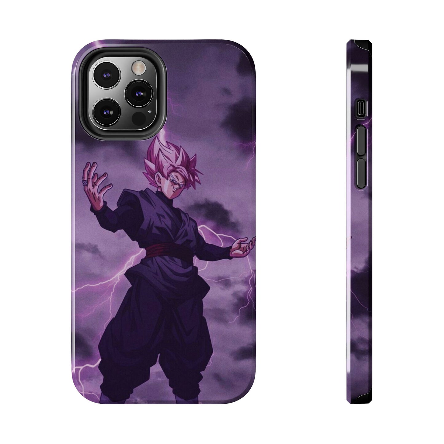 Black Goku Anime Tough Phone Case - Dragon Ball Z Inspired Design