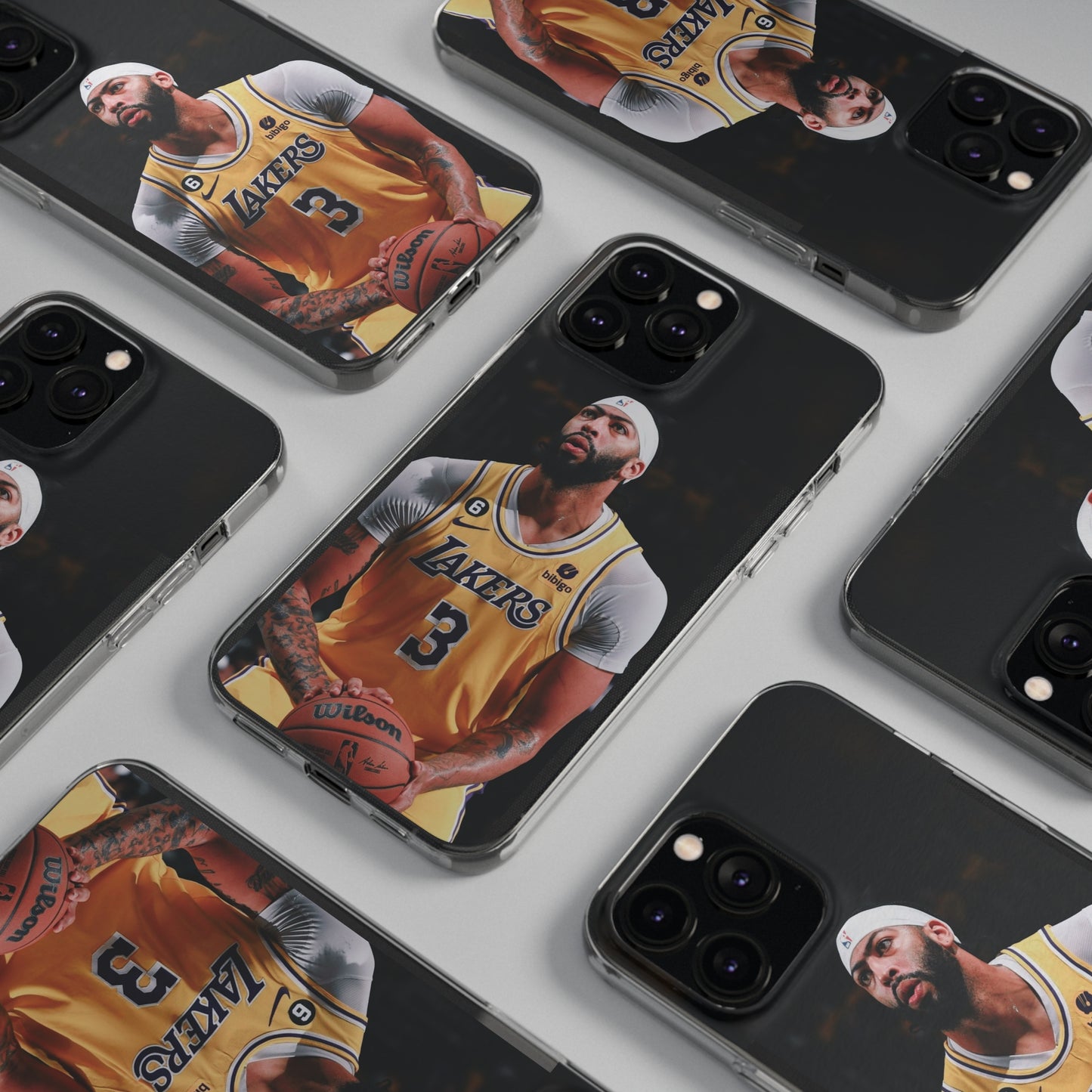 Anthony Davis Lakers Soft Phone Case - Perfect Gift for Basketball Fans