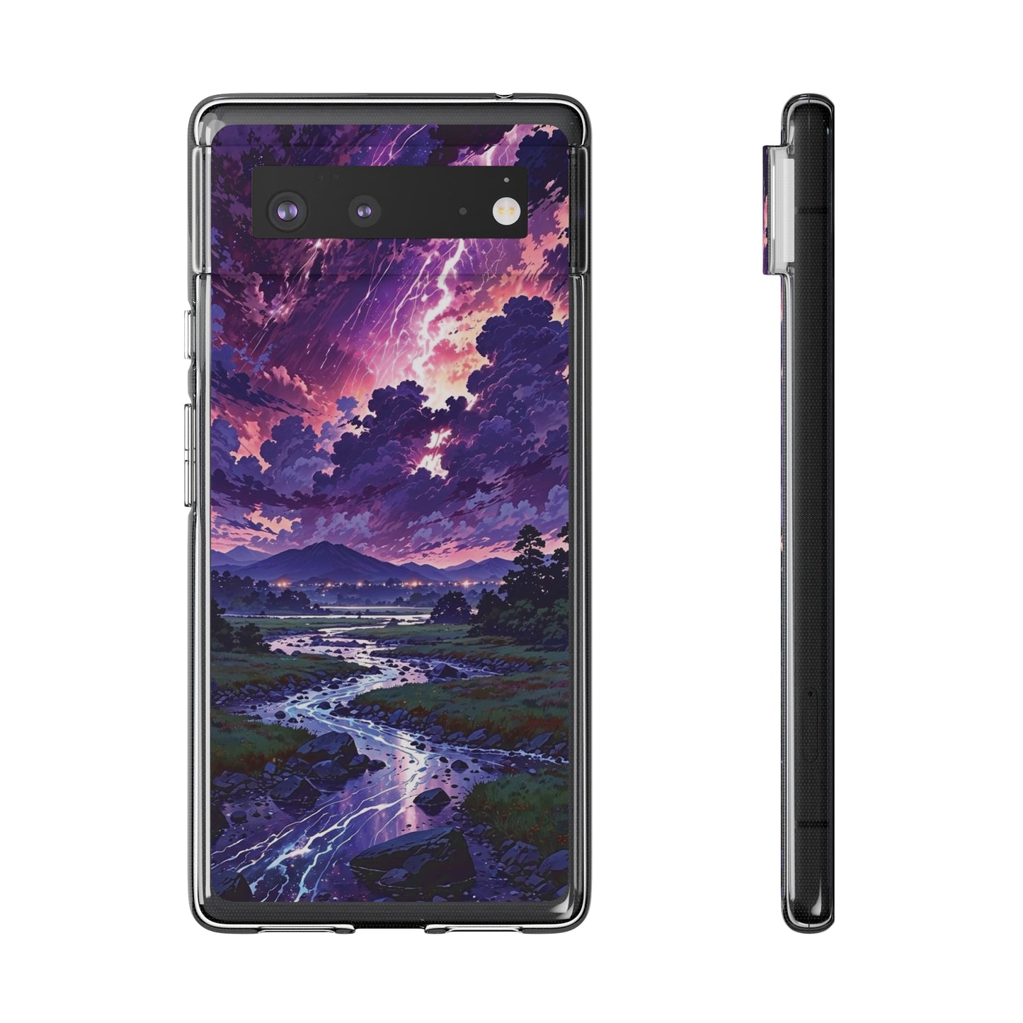 Scenic Nature Soft Phone Case - Stunning Landscape Design for Wilderness Lovers