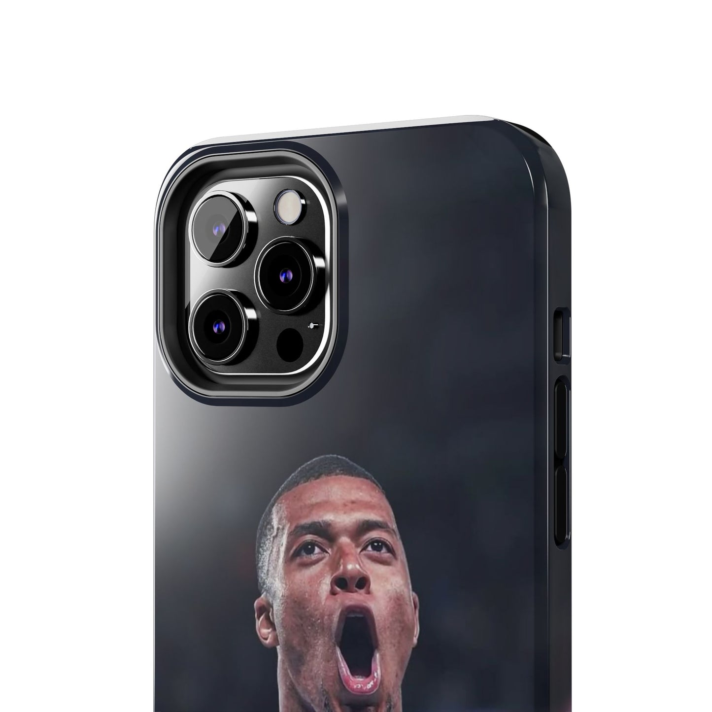 Kylian Mbappé Sporty Tough Phone Case with Goal Celebration Design