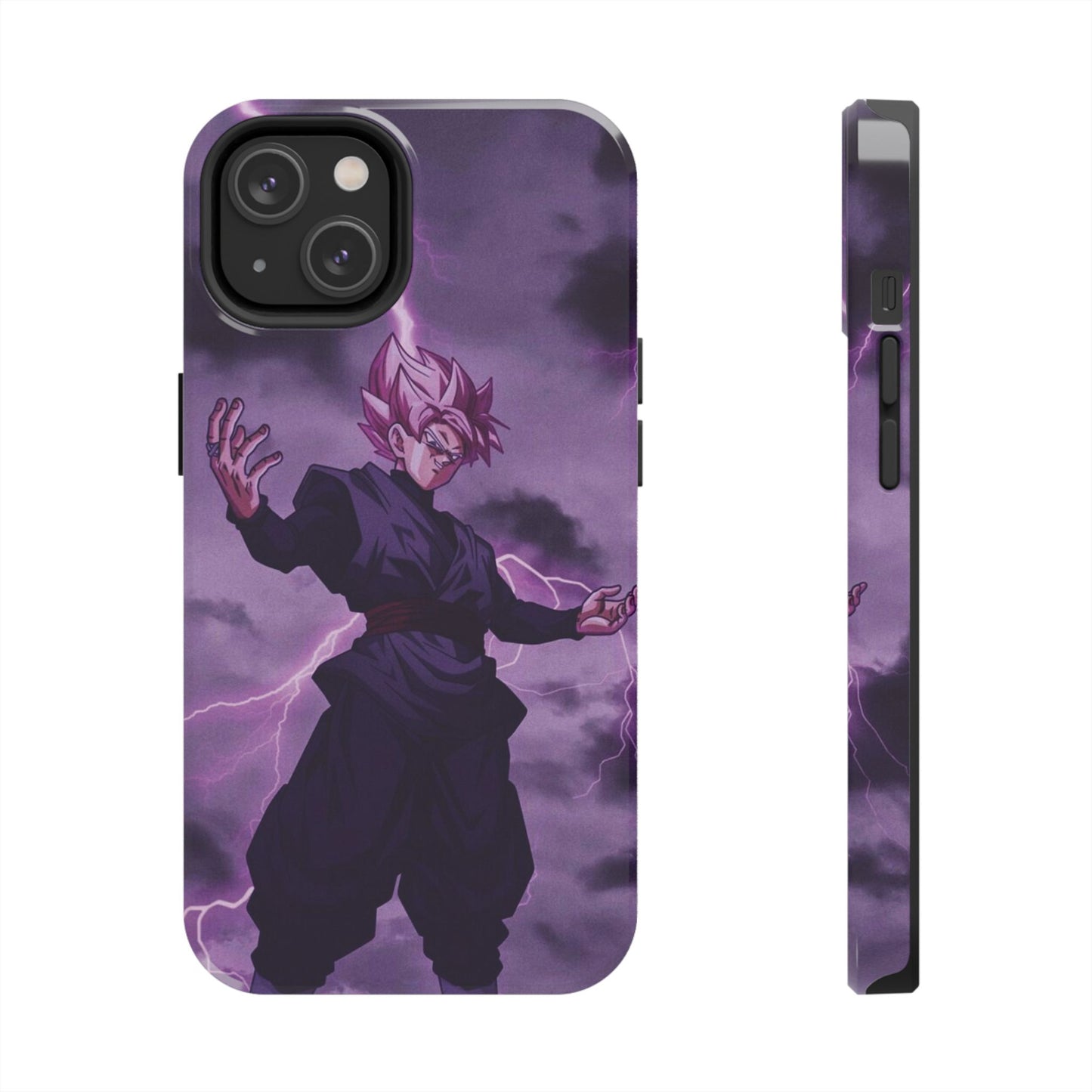 Black Goku Anime Tough Phone Case - Dragon Ball Z Inspired Design